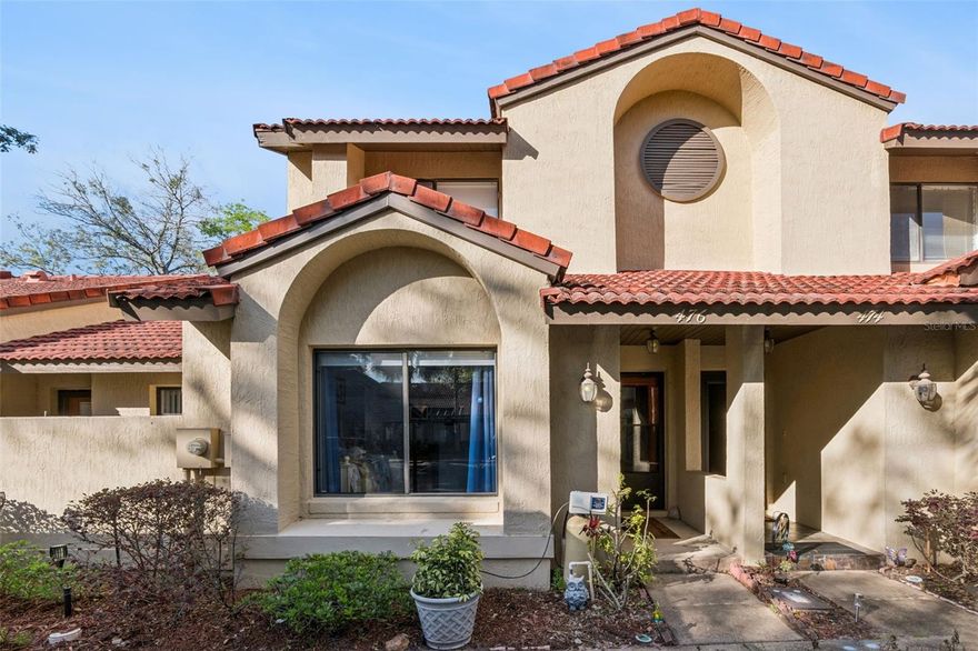 Welcome to 476 Club Drive, a beautifully cared-for townhome nestled in the highly sought-after Cypress Club section of The Highlands in Winter Springs—a community known for its incredible amenities and natural surroundings.

This spacious 3-bedroom, 2-bath residence blends comfort, functionality, and peace of mind with key updates already completed. Enjoy the benefits of a 2020 A/C system, a full repipe completed in 2016, a 2016 water softener, and an electric water heater approximately 9 years old. Even better, a brand-new roof is currently being installed and is fully covered by the HOA—adding long-term value and convenience.

Inside, you’ll find an inviting layout with knockdown ceilings throughout the main level and an open living and dining area tucked toward the rear of the home for added privacy. Updated recessed lighting enhances the space, creating a warm and welcoming atmosphere. Just beyond, a step-down enclosed patio offers a serene retreat overlooking wooded views—perfect for relaxing or entertaining.

The flexible floor plan includes a downstairs bedroom with an adjacent full bath, ideal for guests, a home office, or multi-generational living. Upstairs, two generously sized bedrooms feature soaring ceilings and abundant natural light. The primary suite offers ample closet space and tranquil views of the surrounding greenery, along with a spacious en-suite bath complete with a garden tub and separate shower—perfect for unwinding after a long day.

Cypress Club stands out as the only neighborhood within The Highlands with its own private pool, in addition to access to the community’s extensive amenities. Residents enjoy multiple pools, tennis courts, scenic walking trails, parks, pavilions, BBQ areas, a clubhouse, as well as volleyball and basketball courts—delivering a true Florida lifestyle right outside your door.

Don’t miss this opportunity to own a move-in-ready home in one of Winter Springs’ most desirable communities!