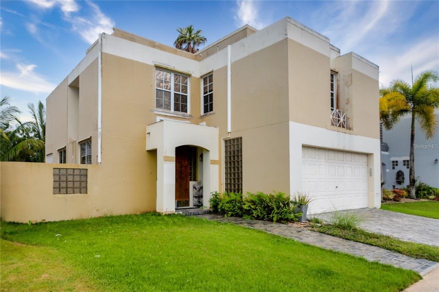 Exclusive Gated Community, Spacious two-story family home. Features: Livingroom, dining room, fully equipped kitchen with refrigerator, dish washer, stove-oven, four (4) bedrooms all with a/c units, 2.5 bathrooms, living room, dining room, laundry with washer/dryer, carport for two cars, exterior casita with bathroom, spacious patio with plenty of outdoor space. Ready to move in. Community Amenities: 24/7 security, swimming pool, walking trail, tennis court, pickleball court, basketball court, Activities Club House, excellent recreational areas. Buchanan School bus service. Location Highlights: Access to main highways, nearby beach, Punta Salinas, minutes from Exclusive Dorado Community beaches, restaurants and Dorado Embassy Suites Hotel, nearby Levittown Toa Baja and 20 minutes to Fort Buchanan. Come and discover your new home in this exclusive community. Enjoy and relax the lifestyle at Camino Del Mar.