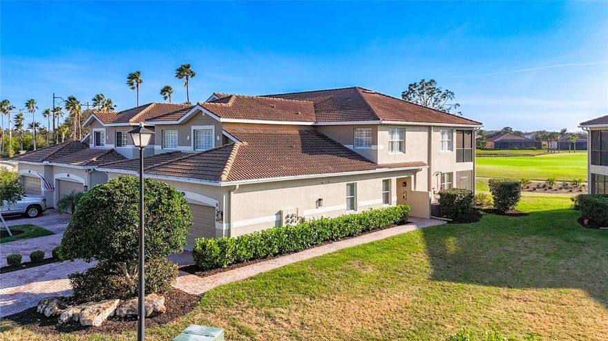 This stunning turn-key, fully furnished residence is truly move-in ready — just bring your suitcase and begin living the Florida dream from day one. Every detail has been thoughtfully prepared so you can settle in effortlessly and start enjoying the sunshine immediately.

Exterior landscaping is completely maintained for you, offering easy, maintenance-free living with no mowing or trimming required. As a golf-deeded, first-floor home, you’ll appreciate the convenience of no stairs and seamless indoor-outdoor flow.

The spacious primary suite enhances the inviting layout, featuring sliding glass doors that open directly to the lanai — the perfect place to unwind while taking in breathtaking evening sunset views.

A brand-new A/C system (2025) provides peace of mind and modern efficiency.

Life in River Strand is true resort-style living. Residents enjoy 27 holes of championship golf, a beautifully appointed clubhouse with restaurant dining, two main resort-style pools and spas, a vibrant tiki bar, six satellite pools, two fitness centers, and premier tennis and pickleball courts. The active social calendar creates endless opportunities to connect, relax, and entertain.

Exciting enhancements are underway with over $8 million in community improvements, including upgrades to the clubhouse, tiki bar, grille room, and outdoor dining spaces.

Ideally located just minutes from I-75, you’ll have convenient access to shopping, dining, and the stunning Gulf Coast beaches — making this home the perfect combination of luxury, lifestyle, and location.