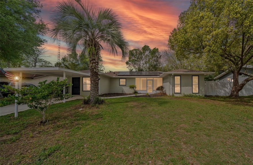 SPACE YOU CAN USE. OPTIONS YOU DIDN’T EXPECT.  This house might surprise you once you realize what is has - 3 beds, 2 baths, PLUS a 1 bed, 1 bath IN-LAW SUITE with PRIVATE ENTRANCE, AND a large 20x12 BONUS ROOM. The primary suite has MULTIPLE CLOSETS including a LARGE WALK-IN, giving you the storage most homes this size lack. All bathrooms include TILE SURROUNDS and SOLID SURFACE COUNTERS. The spacious FULLY FENCED backyard provides privacy with a DOG RUN and a POURED CONCRETE SHED for durable storage. Major updates include: NEW ROOF (2024) and NEW WATER HEATER. Inside features NO CARPET and a spacious UTILITY ROOM with washer and dryer included. The solar panels are PAID OFF.  Located in a neighborhood with NO HOA on a street with clean, updated homes, this property gives you space and options that are hard to find at this price point.