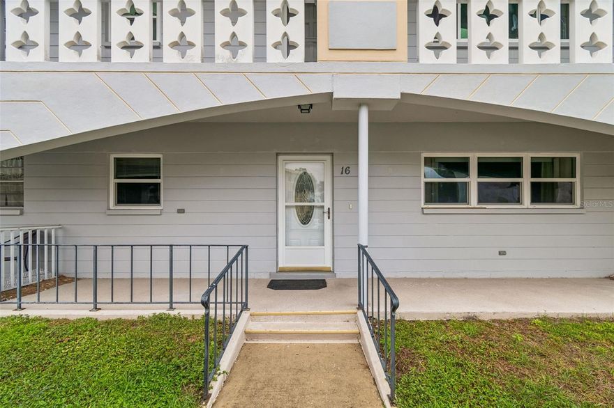 Beautiful first-floor unit located in the highly desirable On Top of the World community! Enjoy peaceful golf course views right from your back patio, overlooking the 13th and 14th holes. This well-maintained home features an updated kitchen with a newer stove, updated windows, and ceramic tile flooring throughout for easy maintenance and a clean-up. Relax and unwind on either your front or back patio—perfect for enjoying Florida’s sunshine and breezes. Convenient first-floor access makes this unit ideal for comfortable, low-maintenance living. Call today.