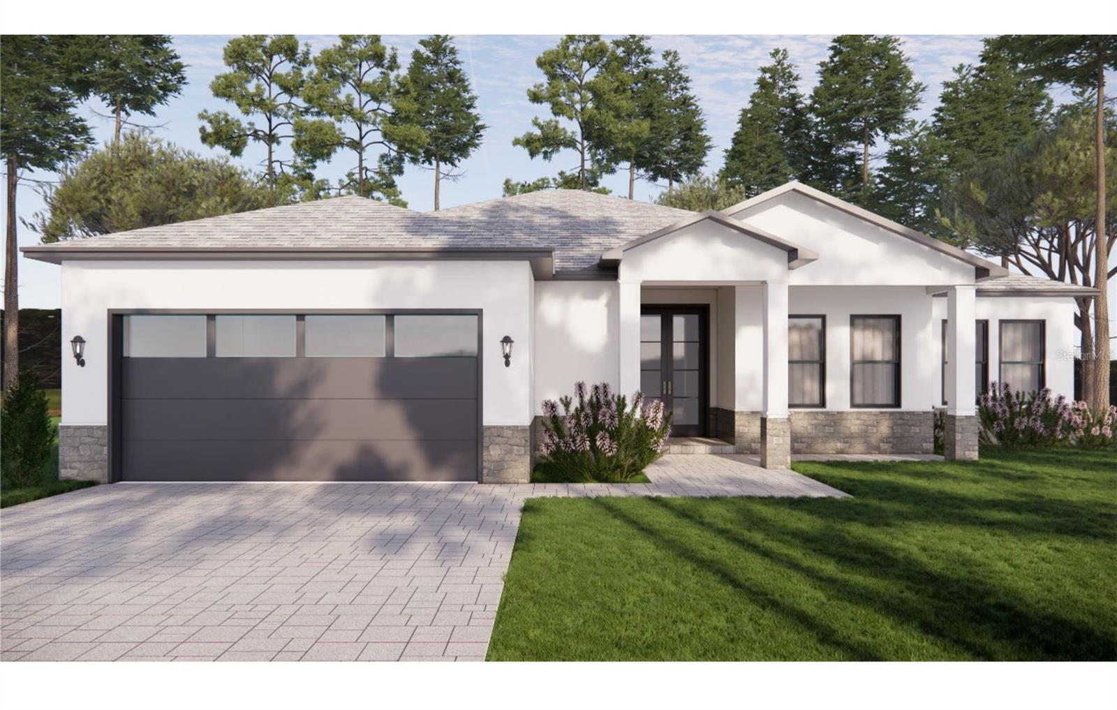 Pre-Construction. To be built. Discover this beautifully crafted new construction home in the sought-after South Gulf Cove community of Port Charlotte, Florida, offering 4 bedrooms, 3 bathrooms, and over 1,900 square feet of elegant living space. This residence features sleek porcelain tile throughout, luxurious Carrara marble tile countertops, and a modern kitchen with stainless steel appliances. Built for both comfort and durability, the home includes hurricane impact windows, an epoxy-coated garage floor, and a stylish brick paver driveway. Nestled on a quiet street, it provides a peaceful setting just minutes from the Gulf of America’s stunning beaches, as well as convenient access to shopping, dining, and recreation—making it the perfect blend of Florida charm and contemporary living.