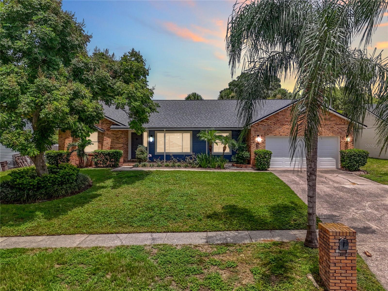 Welcome to this beautiful 3 bedroom, 2.5 bath Pool home situated on a nice sized lot in a fantastic location! This well-maintained property offers numerous updates, making it move-in ready. Recent Updates & Features done in the last 3 years: A/C system replaced, Water heater replaced, Roof replaced 2024, bonus room with murphy-bed, installed insulated garage door, replaced windows and sliding glass doors with double pane glass in 2022, replaced duct work, more insulation blown in the attic, exterior painted 2022, new retaining wall in backyard, drainage added to backyard, porch re-screened, Kitchen updated featuring: New flooring (extended throughout the house) New cabinets, island extended with granite counter tops. Inside the Home: As you step inside, you'll be welcomed by a spacious family room dining room combo, perfect for relaxing and gathering with family. The open-concept kitchen with eat in area creates a warm and inviting atmosphere, ideal for entertaining as well. The laundry room is conveniently located between the kitchen and garage. The primary bedroom is generously sized, providing a peaceful retreat. It features an ensuite bathroom that has been completely updated, for a modern touch. The two additional bedrooms boast laminate floors and include ceiling fans and window treatments. Outdoor Oasis: Enjoy Florida living at its best! Step through the sliding glass doors to your private screened lanai, complete with a pool a perfect spot for relaxation. Prime Location: Conveniently located just minutes from the 408 and other roads. This home truly has it all-modern updates, a fantastic outdoor space! Schedule your showing today and make this home yours!