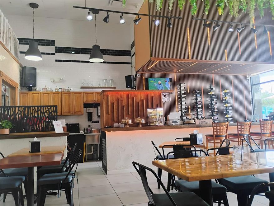 Discover a prime opportunity for anyone seeking the perfect restaurant location, a solid investment, and a unique Mediterranean dining concept. This well established and highly recognized destination sits in the vibrant Florida Mall area, offering fresh Mediterranean cuisine in a welcoming, high traffic environment.
The restaurant features a beautiful outdoor seating area where guests can enjoy music and authentic hookah creating a relaxed and memorable atmosphere. The space is equipped with brand new equipment, including updated AC units, refrigeration, freezers, and a professional-grade sound system. The interior has been newly decorated to create a warm, family friendly setting ideal for lunch, dinner, or a cozy evening enjoying wine or beer outdoors. A turnkey operation with strong appeal, modern upgrades & a proven location.