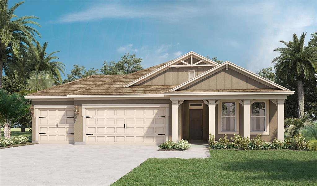 Under Construction. Under construction in the Town of Kindred! Enjoy Resort Style living in your backyard with our standing amenities including beach entry pool, splash pad, fitness center, tennis court, multiple tot lot, clubhouse and much more...This spacious 4 bedroom 3 bath 1 story block constructed home will take your breath away, upgraded tile though out the first floor and wet areas, granite counter tops, stainless Steel appliances, smart home system and much more. Save money with this energy efficient new completed with HVAC, dual panel low E windows and builder warranty. Excellent location with a convenient access to 192 and turnpike minutes from downtown Kissimmee, Neocity, lake Nona/Medical City and Orlando International airport.
*Photos are of similar model but not that of exact house. Pictures, photographs, colors, features, and sizes are for illustration purposes only and will vary from the homes as built. Home and community information including pricing, included features, terms, availability and amenities are subject to change and prior sale at any time without notice or obligation. Please note that no representations or warranties are made regarding school districts or school assignments; you should conduct your own investigation regarding current and future schools and school boundaries.*