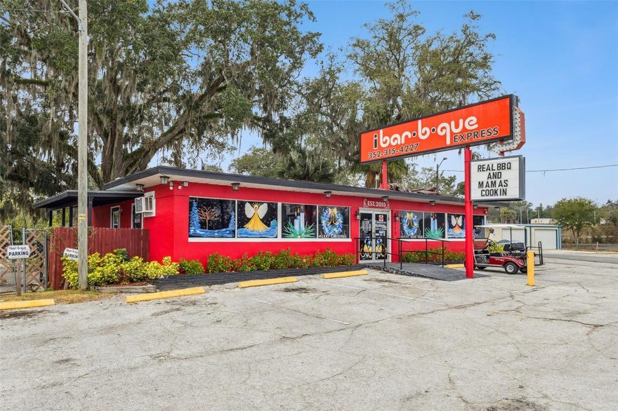 Discover a prime commercial restaurant opportunity on Highway 441, boasting exceptional visibility with over 37,000 vehicles passing daily. This offering includes the building and land (business not included), making it perfect for restaurateurs, investors, or those seeking a strategic retail location. Spanning over one-third of an acre, the property features ample on-site parking and a fully equipped interior that comfortably seats 100 guests. Included in the sale are all fixtures and kitchen equipment, except for the dishwasher, soda machine, and soda dispensers, along with cookware, tables, chairs, dishes, utensils, and cooler. Situated in a rapidly growing area with ongoing residential, commercial, and infrastructure development, this property not only benefits from strong daily traffic exposure but also offers excellent long-term potential due to its commercial zoning. Don’t miss your chance to invest in this well-positioned asset in one of the region’s busiest corridors—owner financing is available.