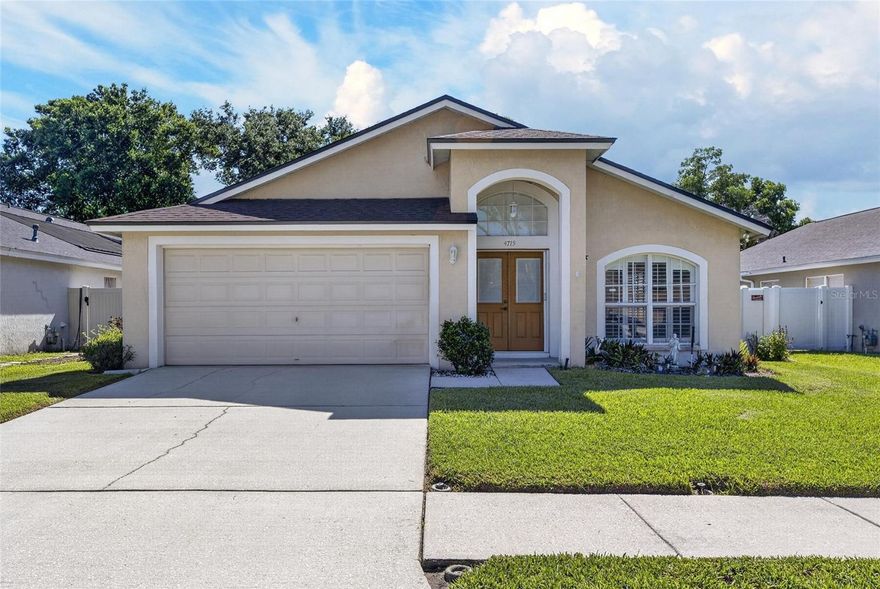 WITH THE ROOF, AC AND OTHER EXPENSIVE ITEMS UPDATED, with longtime owner care so clear both inside and out, this home is a truly smart choice in Bloomingdale! The biggest benefits are the dimensional-shingle roof and air-conditioner / heat pump both new since 2023, but you'll also find a 2019 gas water heater and water softener, upgraded tile and wood laminate floors, stainless-steel appliances and faux wood shutters, as well as a stone-pavered patio beyond the screened lanai in a white-vinyl, privacy-fenced backyard. That patio and lanai face east, by the way, so you can enjoy them shaded from Florida's late-afternoon heat as the sun sets in front of the house. The front yard is so well-maintained that it's no surprise to find even original features of this 2-owner property still clean, functional, and freshly painted inside. The layout makes the most of 1,600 SF with front living and dining rooms, a back family room and kitchen, plus 3 bedrooms, 2 baths and an inside laundry room. Perhaps best of all, it's in Preston Woods, a non-through enclave in Bloomingdale close to the parks, golf course, great schools, shops, services, restaurants and more that make this community so popular. See this one today!