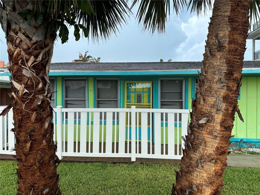 Come make it your own !!  Effects of the past winter storms have been remediated.   Terrazzo Floors,  Fireplace  Electrical Permit in hand.  Short walk across Gulf Blvd to the beach.