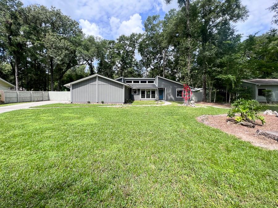 This is the one you've been waiting for! Absolutely stunningly remodeled 3-bedroom, 2-bathroom POOL home located in the desirable SW Gainesville neighborhood of Sunrise, boasting over 2,000 square feet! This home offers a perfect blend of comfort and style. As you step inside, you'll be greeted by a spacious and open concept living area, complete with a vaulted ceiling, tons of natural light, and double-sided fireplace - perfect for those cooler evenings! The kitchen is a chef's dream - complete with a breakfast bar, granite countertops, full stainless steel appliance package, wine cooler, walk-in pantry, and dining area. The primary suite offers views of the pool, a walk-in closet, walk-in shower with shower panel system, and water closet. The sunroom/flex space is the perfect addition, providing an abundance of natural light. Step outside and discover your own private oasis, featuring a sparkling pool - ideal for relaxing or entertaining. The outdoor fireplace and grill area complete with picnic table provide the perfect setting for enjoying al fresco dining and creating memories. The home also features two spacious guest rooms - one with a walk-in closet, guest bath, and a laundry room with stainless steel washer/dryer & utility sink. With a 2-car garage, you'll have plenty of space for parking and storage. Convenient access to a variety of amenities, including shopping, dining, and entertainment. Don't miss out on this one! Contact us today to schedule a viewing!!
Note: Proof of renter's insurance and pool contract required!!!
$60.00 Application Fee (Per Person Over the Age of 18)
$60.00 Guarantor Fee (if Applicable)
$250.00 Leasing Fee (Due at Time of Lease Signing)
Security Deposit Equal to One Month's Rent!
$275 Pet Fee, Per Pet, Per Year, Non-Refundable (small pets only)