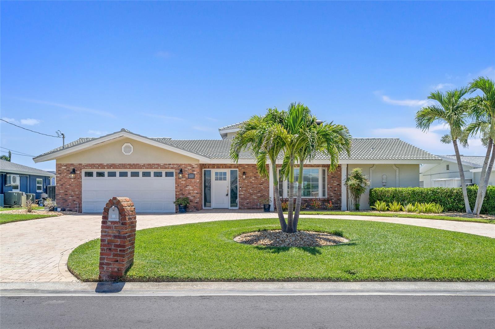 This home is ready for a New Owner after it was professionally remediated and repaired. the home is located in Unincorporated Pinellas County in the waterfront neighborhood of OAKHURST SHORES. Relax in the large Florida room with a PAORAMIC WATER VIEW of the Intracoastal Waterway. the living space of over 2,971 heated square feet has 3 large bedrooms, a large Great Room and Dining Room. You will enjoy the second floor Recreational Room which has its own sports bar with a full bath. An added feature to this second story room is the outside balcony which has a better view of the Intracoastal Waterway. **The home experienced 3-4 inches of water intrusion during Hurricane Helene. Oakhurst Shores had never flooded prior to Hurricane Helene and is located on the mainland with no bridges to the Gulf to contend with. The backyard has a pool along with a new dock along with a 16,000 LB Boatlift. The kitchen has been completely rebuilt with new light & bright cabinets and stone countertops. This home is easy to show and ready for the New Owner.