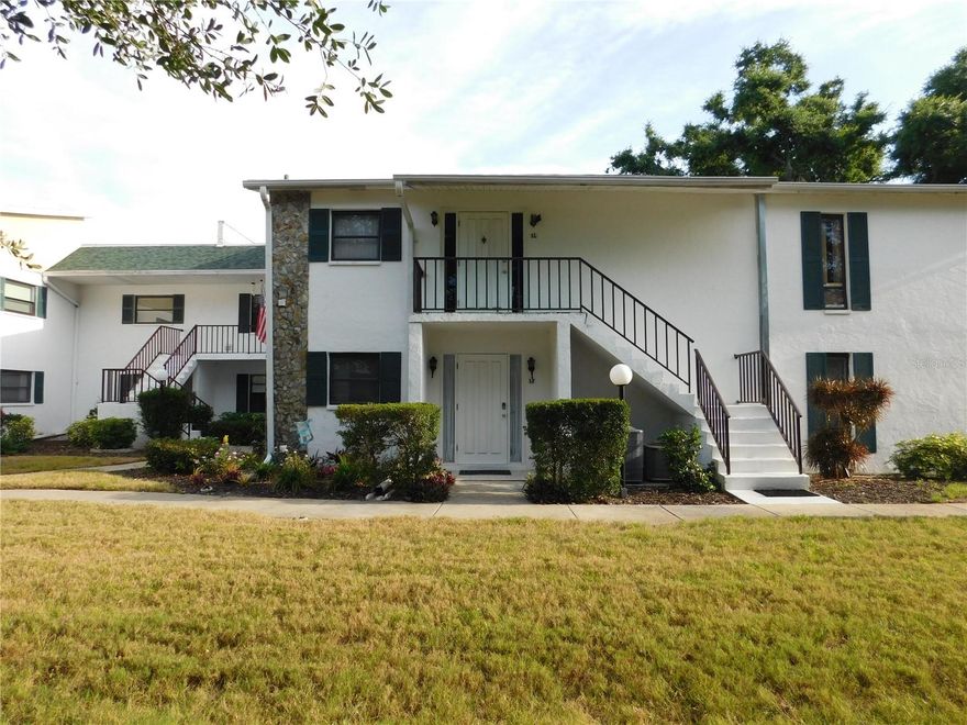 Welcome to this fully furnished, well maintained condo in the highly desirable 55+ community of Morton Village! This second floor light and bright unit offers comfortable living with an open layout, spacious bedrooms, and plenty of storage. Enjoy relaxing in the lanai surrounded by mature landscaping, perfect for morning coffee or unwinding at the end of the day. The community features 2 pools one is heated, clubhouse, shuffleboard, and a full calendar of social activities, creating an active and friendly atmosphere. Conveniently located just minutes from shopping, dining, medical facilities, and beautiful beaches on the Island. Whether you're looking for a seasonal retreat or a full-time residence, this condo offers the perfect combination of affordability, location, and low maintenance Florida living. This unit offers 1 assigned covered parking spot and plenty of guest parking. Also includes basic cable and internet, water, sewer, trash removal, exterior maintenance, grounds maintenance and landscaping, clubhouse and amenities upkeep, pool maintenance. Come take a walk on the winding paths, enjoy the scenic ponds, take a dip in the pool and enjoy this peaceful atmosphere. Close to the airport making travel or hosting family and friends a breeze.