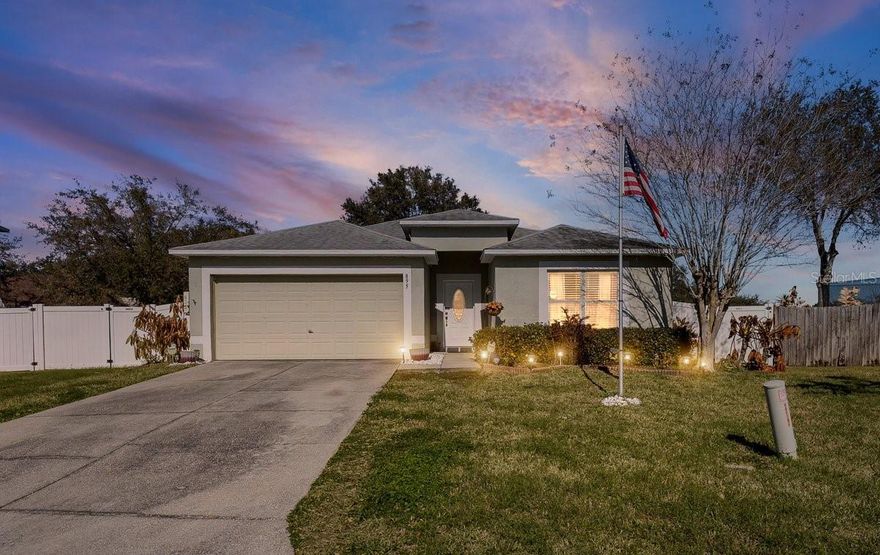 Spacious 3 bedroom, 2 bathroom home with a 2 car garage situated on a large cul de sac lot in Eustis, just a short drive to downtown Mount Dora with its charming shops, dining, and waterfront activities. The fully fenced backyard offers plenty of room for entertaining, pets, or outdoor enjoyment. Inside, the home features a functional layout with a generously sized pantry and an updated guest bathroom. The primary suite includes a relaxing garden tub and a separate shower for added comfort. Major updates include a roof and AC system that are less than five years old, along with solar panels to help improve energy efficiency and reduce utility costs. With valuable upgrades, a desirable lot location, and convenient access to nearby amenities, this home offers both comfort and long term savings.