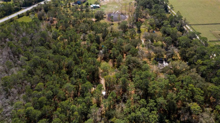 10 ACRES OF MOSTLY CLEARED, SANDY & GRASSY LAND! TUCKED BACK ON A PRIVATE ROAD OFF 415. SHELL ROAD LEADING UP TO THE PROPERTY. PARTIALLY PASTURED. 3 WELLS ON THE PROPERTY. ONE IS A DEEP WELL WITH TREATED WATER FOR DRINKING & THE OTHER TWO ARE FOR IRRIGATION. 3 IRRIGATION AREAS FOR GARDENING. ELECTRIC FROM THE ROAD BACK TO THE HOUSE WAS INSTALLED. SEPTIC TANK INSTALLED AND WORKING. POLE BARN HAS POWER TO IT TO PARK AN RV UNDER IT WITH OUTSIDE SHOWER & ELECTRIC HOOK UP. SEPTIC TANK AT HOUSE. ALONG ONE SIDE OF THE PROPERTY IS A 240 ACRE PRESERVE & A DEEP SPRING FED CREEK THAT FEEDS INTO LAKE ASHBY. 2 GREENHOUSES. BEAUTIFUL OAK TREES & A FARMERS MARKET DIRECTLY ACROSS THE STREET FROM THE ACCESS DRIVEWAY. TRAILER ON PROPERTY. LOTS OF DEER, TURKEY, & OTHER WILDLIFE TO ENJOY WATCHING OR HUNT IF YOU PREFER. THERE IS A CONCRETE BLOCK SHELL OF A SINGLE FAMILY HOME ON THE PROPERTY, JUST NEEDS NEW ROOF. THE HOUSE WAS STARTED IN 2003 AND OWNERS DID NOT COMPLETE. GARAGE IS DRIED IN AND HOUSE PLANS ARE AVAILABLE TO FINISH OR TEAR DOWN TO START NEW. ELECTRIC, WATER & IRRIGATION AREAS ROAD HAS BEEN CLEARED & SET IN. THIS IS MORE THAN JUST A VACANT LOT!; Cleared: Partial