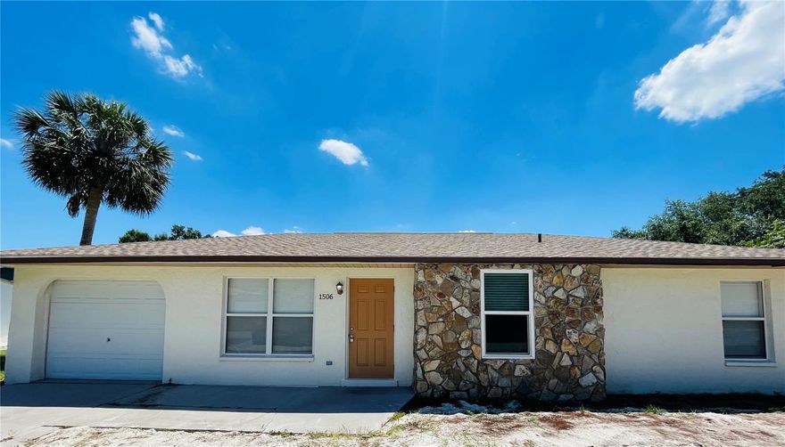 Well kept PORT CHARLOTTE, 3 Bedroom, 2 Bath, 1 Car Garage home.  Features include Living/Dining Area Combo, updated Kitchen with small Breakfast Bar, updated Bathrooms, and Screened Lanai overlooking the large backyard.  Brand new Septic installed (new grass seed has been laid). Ceiling Fans and Blinds throughout. Small Pet will be considered, with a Pet Deposit of $300. Qualifying Criteria includes Minimum Credit Score of 650, Background, Eviction, and Verifiable Income of 3X's the Rent. Call Today for your private showing!