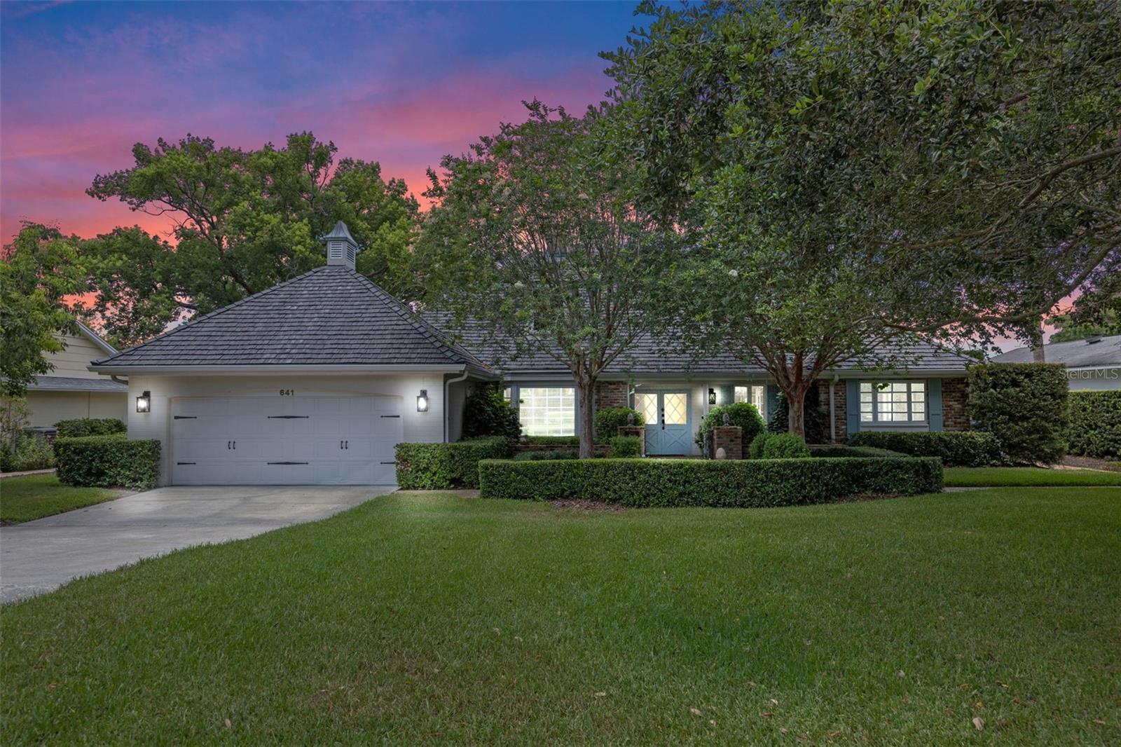 Welcome to 641 Virginia Drive, a rare and remarkable lakefront property located in the highly sought-after Timberlane Shores neighborhood of Winter Park. This expansive .48-acre lot offers approximately 100 feet of frontage on Lake Virginia, one of the most desirable lakes on the prestigious Winter Park Chain of Lakes.
The existing 4-bedroom, 3-bath home features 3,223 square feet of living space and showcases Country French architectural charm, offering an ideal opportunity to renovate and enhance its timeless appeal—or build new and design a custom estate that takes full advantage of this exceptional lakefront setting. Whether modernizing the current layout or crafting an architectural masterpiece from the ground up, this property offers limitless potential.
The home enjoys northern lakefront exposure, providing breathtaking views to the northeast of Winter Park’s protected Genius Preserve and to the west of the iconic Rollins College shoreline, creating a picturesque backdrop with year-round natural beauty and unforgettable sunsets.
Significant recent improvements have already been made, including a new roof installed in 2023 with 50-year composite cedar shake shingles, offering the charm of natural materials with enhanced durability. In addition, the dock was redecked in 2023, making this waterfront ready for immediate enjoyment.
A rare enclosed boathouse and private dock offer direct access to Lake Virginia and the entire Winter Park Chain of Lakes—ideal for boating, paddleboarding, and lakeside entertaining. Few properties in Winter Park feature this level of water access and historic charm on such a prime stretch of shoreline.
Set among multimillion-dollar estates and located just minutes from Park Avenue’s renowned shopping and dining, Rollins College, the Winter Park Golf Course, and a variety of cultural amenities, this property provides the perfect balance of privacy and accessibility.
Zoned for top-rated Audubon Park K-8 and Winter Park High School, it offers an ideal location for those seeking the best in lifestyle and education.
Whether you're seeking a peaceful lakefront retreat, a renovation opportunity with character, or the perfect site to build your dream home, 641 Virginia Drive offers a once-in-a-generation opportunity in one of Central Florida’s most distinguished communities.