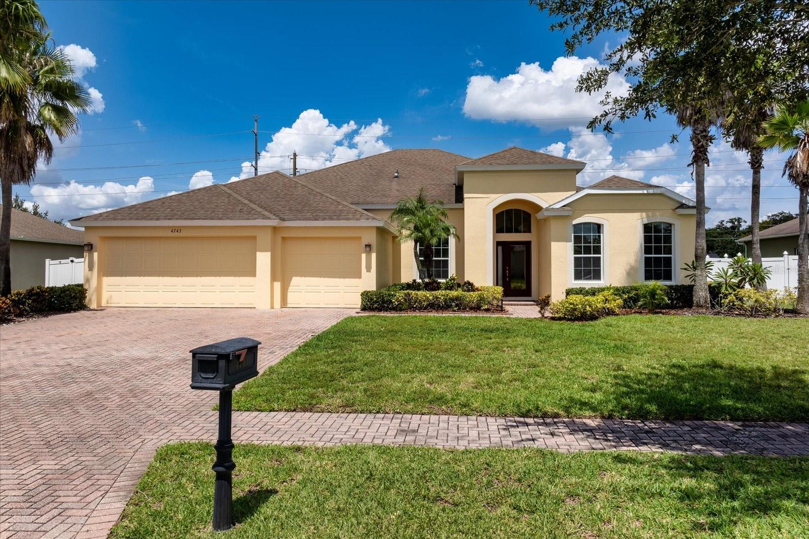 Rare find DUAL MASTERS both with private entrance, not many homes in this area available. Location Location, close to downtown, turnpike, airport, schools, plus shopping make this Gated neighborhood very desirable. This lovely Beazer hoe has the best layout, split plan, large Master with Garden tub and Hugh shower, dual sink, makeup desk, ceramic tile throughout. Bedroom 2 & 3 combined with private bath make a dual master. This spacious floor plan includes separate living room and dining area with engineered wood flooring and wooden blinds. The Wooden blinds are throughout the hoe. The dining room with the elegant chandelier provides a welcoming view to the oversized foyer and entryway. Dining room has the elegant touch of wooden chair rails. The home contains ceramic wood look tile in the master and bedrooms. Gorgeous 16" tiles are throughout the oversized family room, kitchen and breakfast dining area, including the oversized walk in pantry off the kitchen. Large laundry room with plenty of space for folding table and hanging rack. Kitchen breakfast bar can seat 8. The cook need not worry, the view from the kitchen to the large family will allow viewing a TV 72" or more. 42" wood cabinets abount in the Kitchen and Breakfast dining area including desk and bult in file drawer Glass Chandelier in Breakfast area. Plenty of room for the family gathering. Cathedral ceilings throughout the home. Large push back sliding door opens wide to the full covered patio at the back of the home. Two avocado ( seller planted from seed ) keep the supply going . Viny fence completes the picture. A/C appx 2.5 years old, in large 3 car garage. This Property has access to the beautiful association park with large dock on Lake Jessamine. Boat launch close by