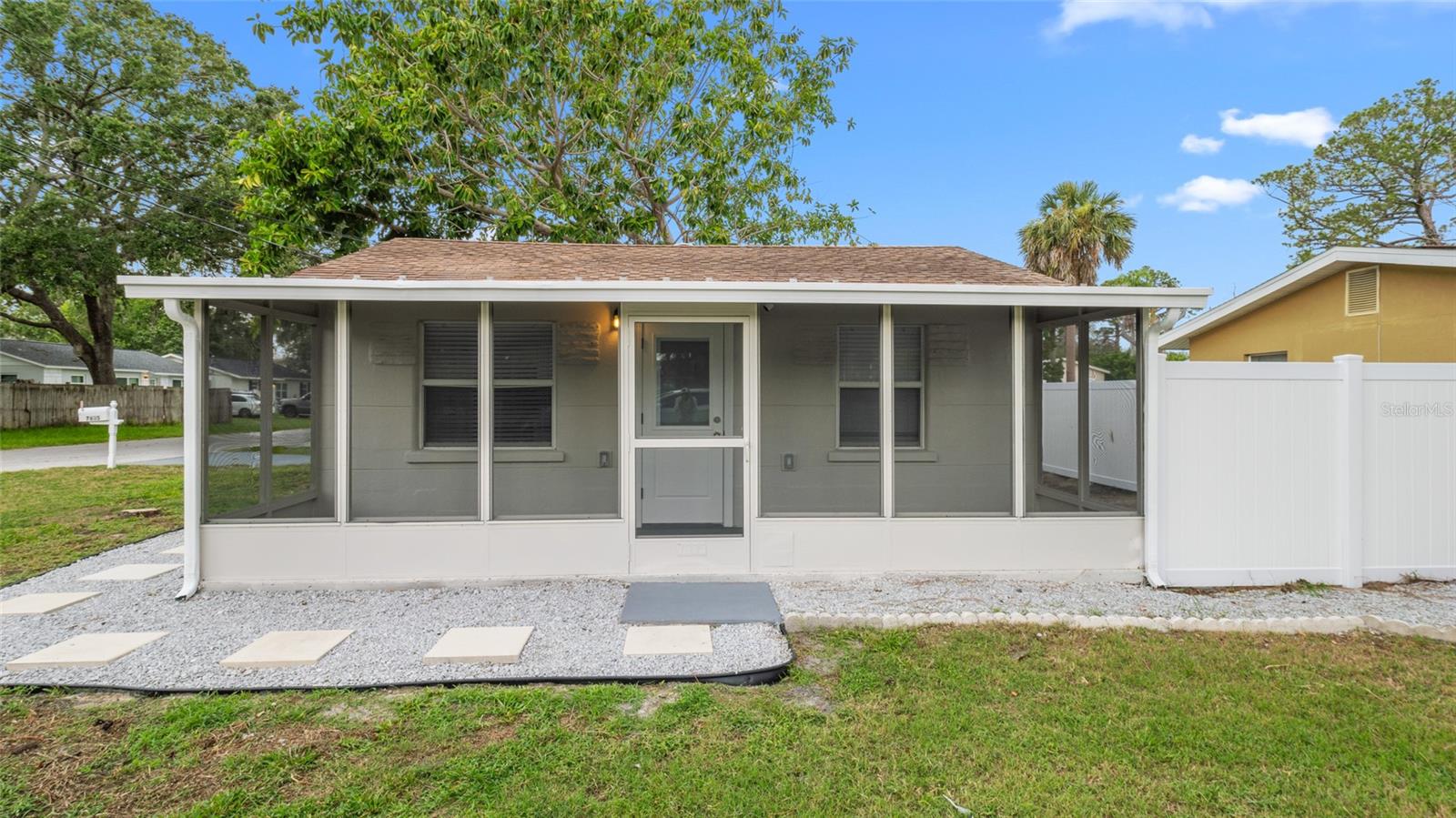 Fully Remodeled Home Just Steps from the Water – Prime Port Richey Location.
Welcome to this beautifully updated 2-bedroom, 1-bath home located just 500 feet from the Port Richey marina, waterfront dining, and entertainment. This move-in-ready property has been completely remodeled with modern finishes and quality upgrades throughout.
Enjoy peace of mind with a new A/C system, new energy-efficient windows, and a newer roof. The interior features brand-new flooring, interior doors, and a completely renovated bathroom with high-end fixtures. The kitchen has been fully updated with new stainless steel appliances, contemporary cabinetry, and stylish countertops, perfect for everyday living or entertaining. Step outside to a large private backyard—great for gatherings, pets, or potential expansion. No HOA and a location that’s perfect for boating enthusiasts, foodies, or anyone seeking the Florida lifestyle. Property Features: New A/C (2024), new windows, newer roof, Modern kitchen w/ new stainless appliances, Spacious updated bathroom, Generous yard with endless possibilities, Walkable to marina, restaurants, and shops. Priced aggressively for a quick sale! Don’t miss this opportunity to own a beautifully updated home in one of Port Richey’s most desirable walkable waterfront neighborhoods. Schedule your private showing today!