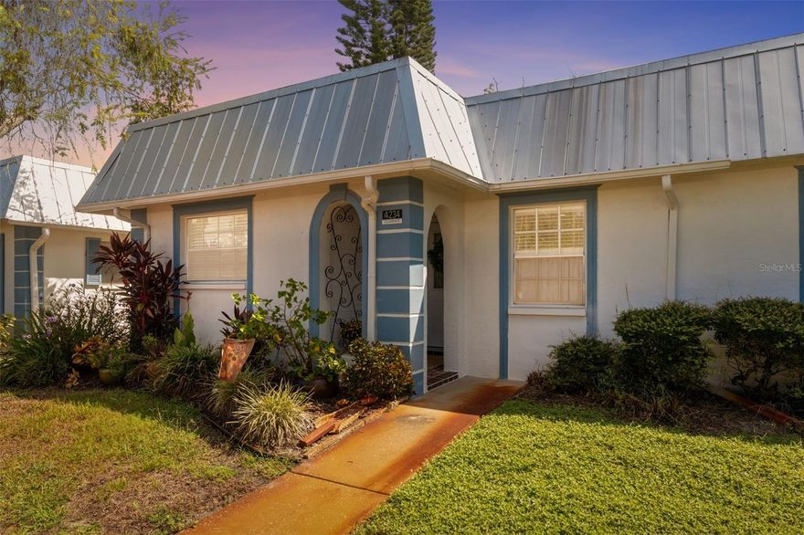 Welcome to 4234 Tamargo Dr., a beautifully maintained 2-bedroom, 2-bath end unit home in the highly desirable gated active adult community of Gardens of Beacon Square in New Port Richey. Step inside to find stunning luxury plank vinyl flooring throughout and an updated kitchen featuring newer stainless steel appliances. Enjoy peaceful mornings and relaxing evenings with serene water views right from your home. This low-maintenance lifestyle includes a community fee that covers cable, internet, water, trash, landscaping, and pest control. Perfectly located near shopping, dining, medical facilities, and Florida’s beautiful Gulf Coast beaches, this property offers both comfort and convenience.
