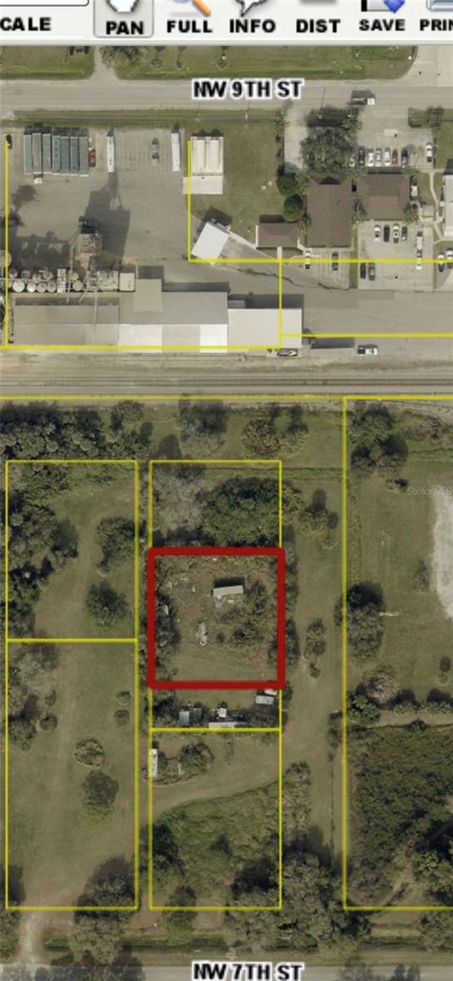 INDUSTRIAL PROPERTY, 3 city lots combined to make .48 acres. 150ft frontage, and 142.5 depth. The property has 3 shiping containers on it. The containefrs can stay with the property, or be removed if you like.