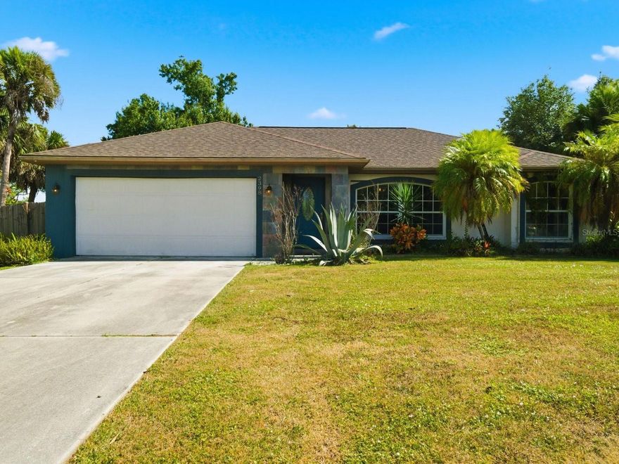 Your Florida Dream Home Awaits! Experience the perfect blend of comfort, space, and location in this beautifully maintained 3-bedroom, 2-bath, 2-car garage pool home on nearly half an acre (.46 acres) in the heart of North Port. Step inside and discover an inviting open layout designed for easy living and entertaining. The updated kitchen features sleek stainless steel appliances, modern cabinetry, and a breakfast bar that flows seamlessly into the bright living and dining areas. The split floor plan provides added privacy, with the primary suite offering a walk-in closet, private pool access, and a relaxing retreat feel. Outside, enjoy your own private oasis! The screened-in pool and lanai provide the perfect place to unwind or host family gatherings. The fully fenced backyard is ideal for pets and play, while the double gate makes it easy to store your boat, RV, or other toys. Located just 12 miles from the Gulf beaches and close to shopping, dining, golf courses, and parks, this home puts everything you love about Southwest Florida right at your fingertips. Sports fans will appreciate being just minutes from Charlotte Sports Park, home to Tampa Bay Rays Spring Training. Whether you’re looking for a full-time residence or your own slice of paradise for the winter, this home has it all, space, style, and the ultimate Florida lifestyle.