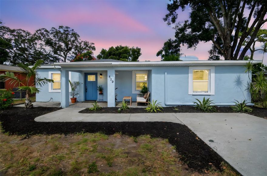 One or more photo(s) has been virtually staged. Welcome to this charming and move-in ready 2-bedroom, 1-bath home with a bonus room in the heart of Tampa! Walk up to a beautiful paver front porch and then step inside to a bright, open living space with updated woodgrain ceramic tile flooring in the living room, dining room and both bedrooms including thoughtful updates that blend comfort and functionality. The kitchen features sleek granite counters, modern stainless steel appliances and a cozy eating nook perfect for casual meals.

Both bedrooms are spacious and filled with natural light. The modern style bathroom features glass mosaic accents, frameless glass doors, marble shower shelving in the a luxurious walk in shower.  The adjacent bonus room can be used as a convenient home office, den, sitting room, or can even be converted into a 3rd bedroom.  Step outside onto your relaxing patio and enjoy a large shed in the oversized fenced in backyard for additional storage.  The home has also been freshly painted inside and out! 

Fantastic location with easy access to I-275 , just minutes from downtown Tampa, shopping, restaurants, parks, and entertainment!

Perfect for first-time buyers, downsizers, or investors looking for a rental opportunity—this Tampa gem is ready for you to make it your own!