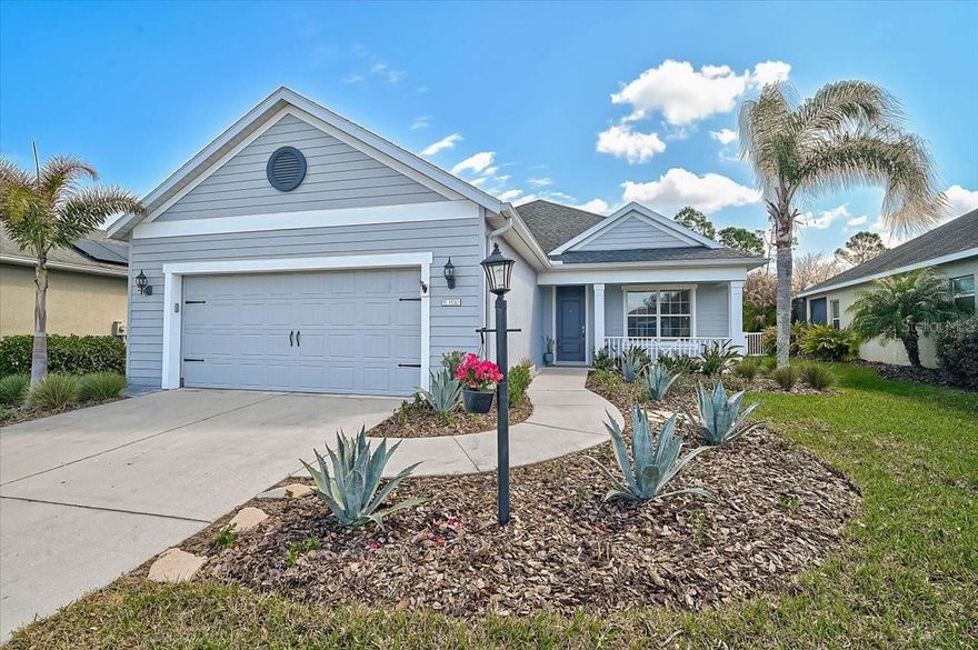 From the moment you step through the door, you're greeted by the warmth and charm of this beautifully updated 4-bedroom, 2-bath home in the desirable gated community of Rivers Reach. Step inside to an open floor plan designed for modern living and effortless entertaining.The stunningly remodeled kitchen features a built-in coffee bar, farmhouse sink, breakfast bar, and thoughtful upgrades that make everyday moments special. An eye-catching accent wall in the gathering room adds personality, while ample storage keeps things organized. The primary suite is a true retreat, boasting a spectacularly remodeled master bath for ultimate relaxation. Three additional spacious bedrooms offer flexibility for family and guests; one is already converted to a home office with a murphy bed. The homes exterior and interior are freshly painted.  The 2-car garage provides ample parking, storage, and workspace.  New AC installed 2025, Water Heater 2024. Outside, the front yard has new landscaping and new sod. Enjoy your spacious fenced backyard—perfect for pets, play, or evenings around the fire pit under the stars. Rivers Reach delivers resort-style living with low HOA fees and exceptional amenities: a sparkling resort-style pool and spa, outdoor entertainment area with gas grill and seating, private fitness center, youth playground, picnic spots, canoe/kayak launch to the Manatee River, preserve trails, and nature park access—all in a peaceful, family-friendly setting close to Parrish's growing conveniences, I-75, and beaches. This move-in-ready gem combines thoughtful updates, generous space (2,200+ sq ft), and an unbeatable community lifestyle. Don't miss your chance—schedule a showing today!