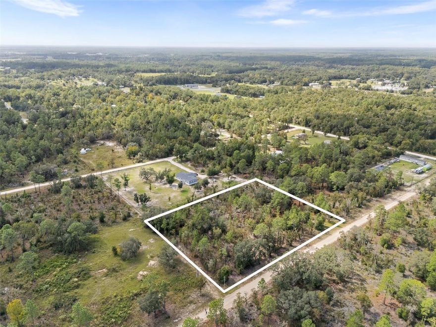 Nestled in the rural countryside of Bronson, this 2.5-acre wooded property (two adjoining 1.25-acre parcels sold together)
offers natural seclusion and abundant potential. Situated on a dirt road just off a county-maintained lime rock road, the setting
provides easy access while maintaining the charm of North Central Florida living. The land is naturally wooded with mature
trees, creating an ideal environment for a future homesite, weekend retreat, or recreational getaway. Located in Levy County’s
Nature Coast region, you’ll enjoy proximity to outdoor destinations such as Goethe State Forest, Manatee Springs State Park,
and Cedar Key’s coastal waters—perfect for hiking, horseback riding, kayaking, and exploring Florida’s natural beauty.
Everyday conveniences are nearby in Bronson and Williston, while Gainesville is approximately 25–30 miles away, offering toprated healthcare, shopping, dining, and the University of Florida’s amenities. Whether you’re seeking a private retreat,
investment property, or future homestead, this parcel invites your vision with natural surroundings and room to grow in one of
North Central Florida’s most scenic areas.