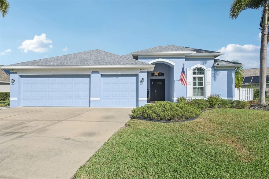 Welcome to 9420 Sarazen Place, a rare opportunity in one of Palmetto’s most convenient locations—tucked on a quiet cul-de-sac and steps from Moccasin Wallow Golf Course. Homes like this don’t come up often, and when they do… they don’t last.

This 4-bedroom, 3-bath beauty sits on an oversized lot, with a fully fenced backyard—the privacy fence is grandfathered in, making it one of the few homes in the community allowed to have it. Inside, you’ll love the open concept living, plantation shutters, split floorplan giving space between rooms, and indoor laundry.

Major updates bring major peace of mind: Brand-new roof, Brand new solar system that heats the pool, A/C replaced in 2021 along with all vents, and impact windows!!

The three-car garage offers incredible flexibility with a temperature-controlled bonus room perfect for storage, a workshop, hobby space, or home office—or remove it and enjoy a full third bay again.

Outside, enjoy your private backyard and solar heated sparkling pool, that is surrounded with newer pavers that spill outside the caged area giving another sitting and entertaining space with lots of room to breathe. The community has no CDD fees, and the HOA is under $50/month, making it one of the best values in the area.

With easy I-75 access, you’re minutes to restaurants, shopping, top-tier golf, and an effortless commute north or south.

This one checks the boxes and then some. Don’t wait come take a look today!