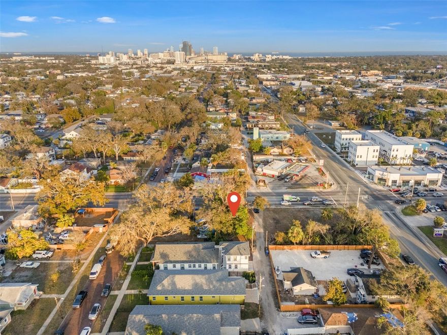 Nestled in one of the most sought-after neighborhoods in St Petersburg! This vacant lot offers an unparalleled opportunity just steps from Central Avenue and with a convenience of an alley access from the property, you're just minutes away from an array of boutique shops, top-rated restaurants - Pete's Bagels, Urban Stillhouse, lively bars, and cultural attractions that define this thriving area. Ideally positioned between the Historic Kenwood District, Grand Central District, and the Arts Warehouse District, this property places you at the center of St. Pete’s most vibrant and rapidly growing neighborhoods. This lot comes with pre-approved construction plans for a charming 3-bedroom, 2-bathroom, 1,200 sq. ft. home with a parking pad—a significant advantage that streamlines the building process. All plans have been paid for and fully approved for permitting, allowing you to start your project immediately. Zoned NTM-1, this property offers flexibility for either a single-family home or multi-family residential units, making it a prime investment opportunity. With new developments continuously transforming the surrounding area, this lot is perfectly positioned for strong future appreciation and growth. Don’t miss your chance to secure a prime piece of land in a high-demand neighborhood—a rare opportunity for homeowners, builders, and investors.