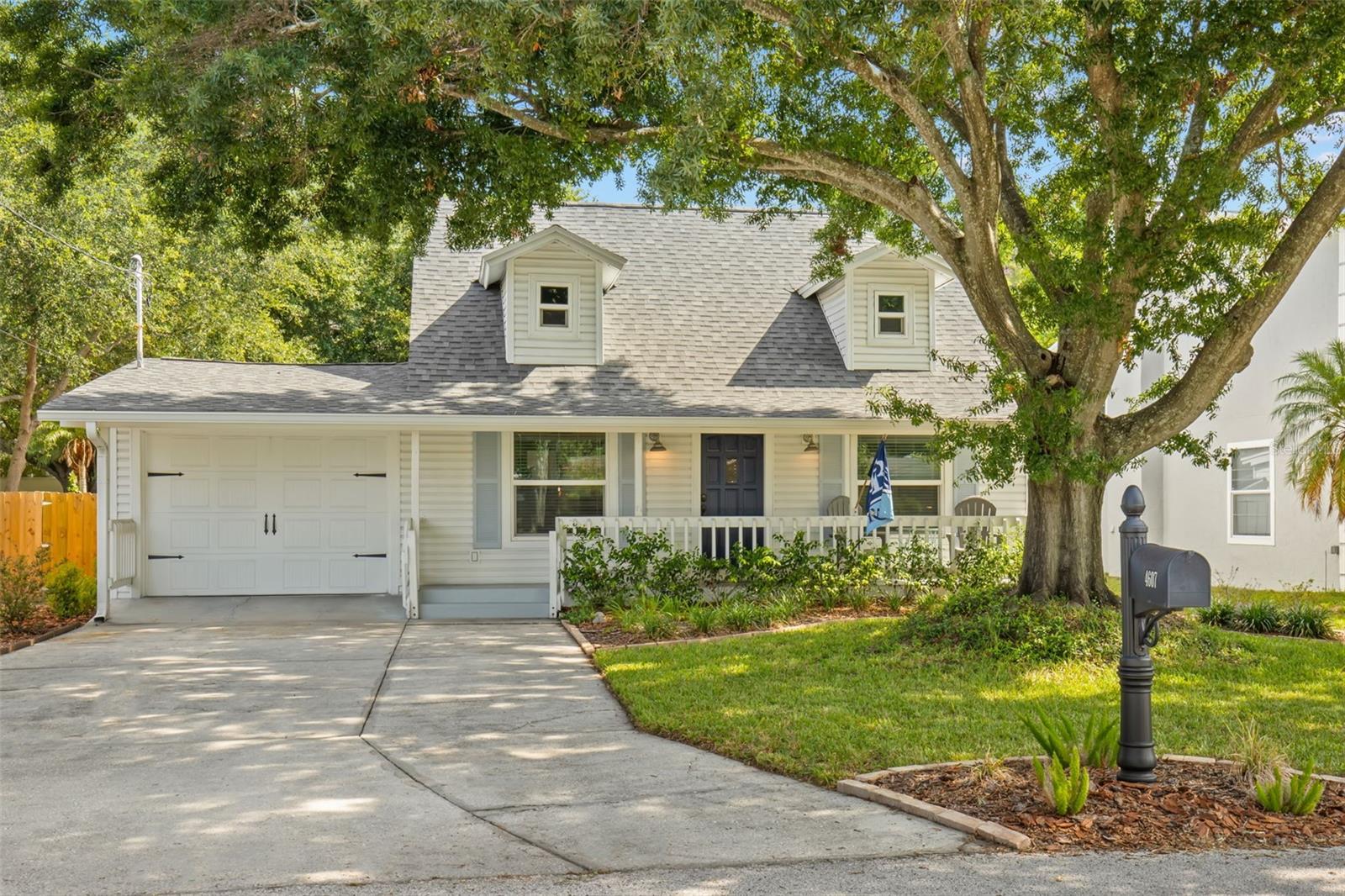 Prime South Tampa living– Lawn Care & Water Included!
Enjoy South Tampa living in this beautifully updated, 3-bedroom, 2.5-bath modern farmhouse—ideally located just south of Gandy Blvd, steps from the vibrant Westshore Marina District, and nestled in a peaceful residential neighborhood.
Start your day with a peaceful morning on the front porch or wind down in the evening taking in the charm of this quiet community. Inside, vaulted ceilings and abundant natural light open into a spacious living room with wood-style laminate flooring throughout.
The open-concept layout flows into a functional dining area and breakfast bar—perfect for both casual meals and entertaining. The kitchen features crisp white cabinetry, sleek black granite countertops, stainless steel appliances, and a cozy coffee nook.
Out back, enjoy your own private retreat: a covered patio strung with café lights and equipped with a TV hookup, overlooking a large fenced backyard shaded by a majestic oak tree—ideal for pets, play, or weekend BBQs.
Designed for privacy and comfort, the home features a split floor plan with the primary suite located downstairs and two additional bedrooms with a full bath upstairs. Bathrooms are updated with classic white subway tile, shaker-style vanities, and coordinating granite countertops.
Pet-friendly and move-in ready, this home offers a highly convenient location—just a 12-minute drive to downtown Tampa and approximately 20 minutes to downtown St. Petersburg, giving you easy access to the best of both cities.
Schedule your private tour today and experience the charm and convenience of South Tampa living!