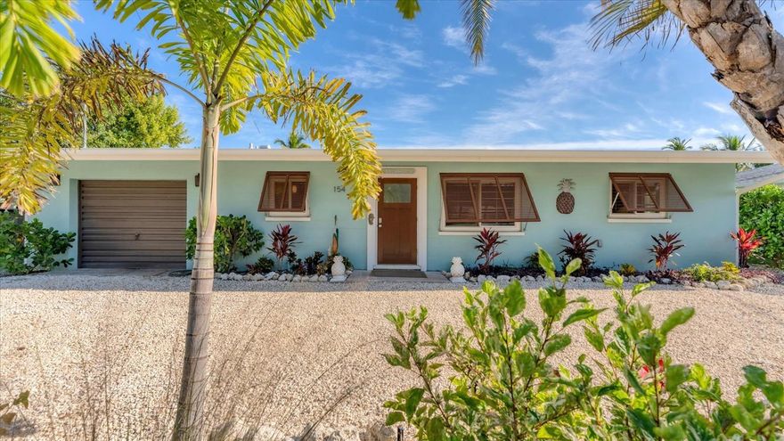 Location! Location! Location! Come Visit…Fall in Love with luxury beach living at it’s finest in this amazing, turnkey furnished, completely and beautifully remodeled 3 bedroom, 3 bathroom resort like pool home with lush island tropical landscaping. This exquisite cottage is nestled on a quiet palm tree lined street, just north of Pine Avenue, in the highly desirable city of Anna Maria, only three houses from the Bay Beach and City Pier!! This is a wonderful investment opportunity, currently showcased as a vacation rental, but could easily be enjoyed as a primary residence or secondary home for our welcomed “snow birds.” This open~ airy~ split floor plan effortlessly combines the seamless living areas of the kitchen, living room, and dining rooms. The updated, beautifully appointed kitchen is sure to impress even the most discerning chef, featuring coastal shaker wood cabinets, glass tile backsplash, stainless appliances, quartzite counter tops, and spacious island with ample seating and storage, illuminated by the beautiful glass pendant lighting above. The stunning formal dining room, with it’s gorgeous, expansive 21 ft sliding glass impact doors overlook the extremely spacious screened lanai and the breathtaking views of the spectacular resort-like pool~spa oasis. Enjoy abundant seating in the spacious living room with sleeper sofa, while watching your favorite movie on the large screen TV above the beautiful electric fireplace.  After an enjoyable day at the beach or dinner at one of the many wonderful island restaurants, retreat to the serene primary king en-suite with walk-in shower. The second bedroom offers plenty of space with two twin beds. Impressive third bedroom presents a secondary king en-suite with vaulted ceilings, walk-in shower, private entrance, and is on the alternate side of the home for welcomed privacy. Indulge in the epitome of aquatic luxury with a meticulously crafted pool, complete with state-of-the-art heating and cooling systems, fiber optics, offering a symphony of color and ambiance. The tropical pool oasis is adorned by the captivating centerpiece, the hand crafted giant sea turtle sculpture that was painted by a local artist and previously hung in Mote Marine Aquarium in Sarasota. Enjoy peace of mind with new Hurricane Impact Windows (2022), new Hurricane Impact sliding glass doors (2025), new electrical wiring updated (2025), all new plumbing with new drain lines to the sewer as well as new supply lines (2022), newly built saltwater pool with pebble tech surface-heated and cooled with fiber optic lighting (2023), pool safety alarms (2023), new interior painting (2025), exterior painting (2022), outdoor shower, new landscaping (2023), new A/C (2025), new metal roof (2025)… too many updates to list! Extensive updates list available upon request. Enjoy all that Anna Maria has to provide with it’s nearby City Pier, beautiful world famous beaches, swimming, boating, fishing, abundant island boutiques and shops, plus wonderful island restaurants for your dining pleasure. Enjoy watching the enticing virtual tour and call today!!