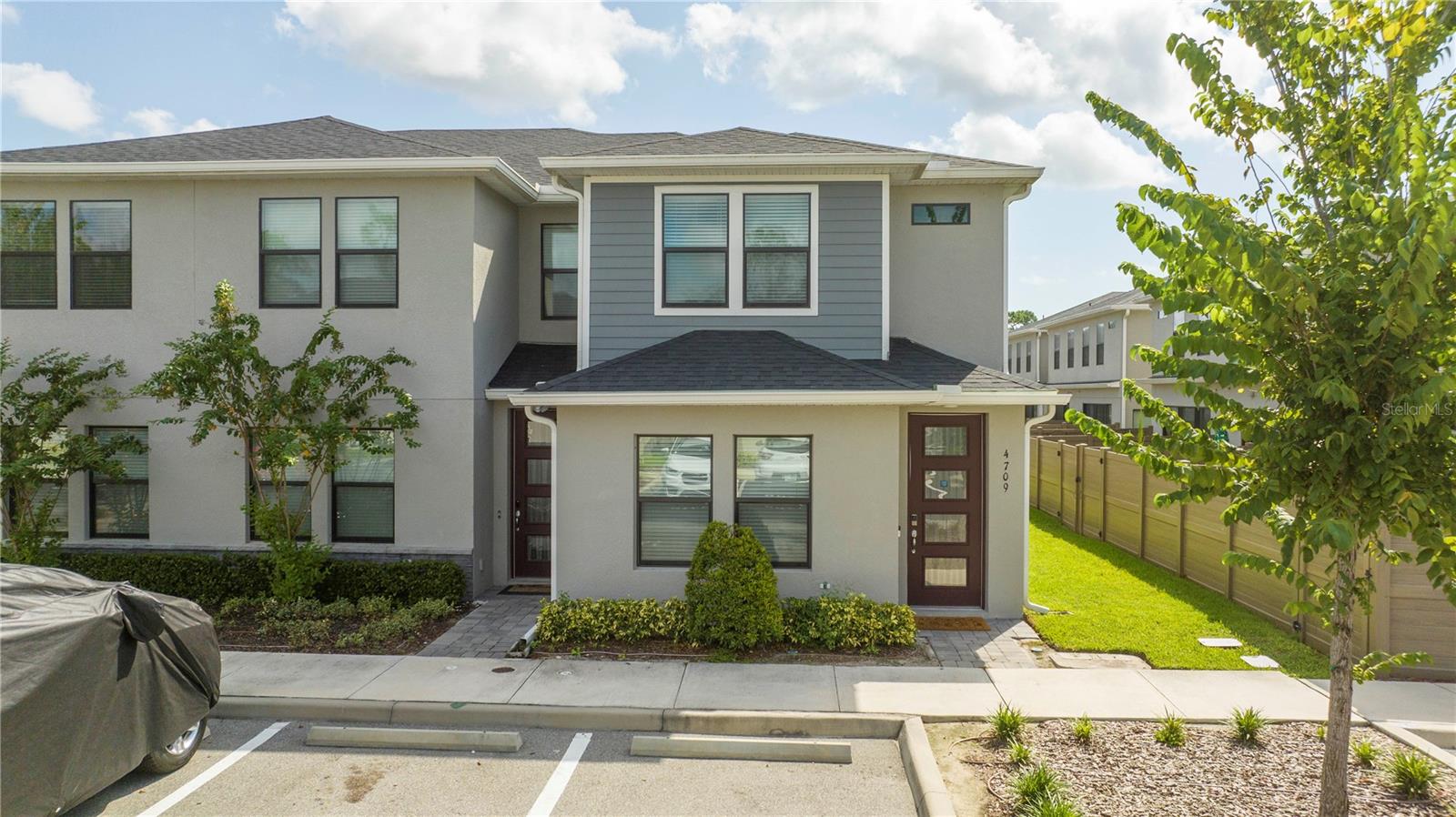 Beautiful Fully Furnished Corner Townhome with Private Pool 4 Bed, 3.5 BathThis stunning, fully furnished corner unit is located in a private, gated community of just 50 townhomes and includes two dedicated parking spaces. Designed for comfort and convenience, the home features two primary suites one on the first floor and another on the second, plus two additional bedrooms that share a full bathroom.The interior showcases modern finishes, including stainless steel kitchen appliances, 42" upper cabinets, granite countertops in both the kitchen and bathrooms, stylish tile flooring, and blinds for privacy throughout.Perfectly situated near major connector roads, the SunRail station, shopping centers, world-renowned theme parks, and the Orange County Convention Center. Additionally, there is a Charter School K-8 Mater Palms Academy located right next door.