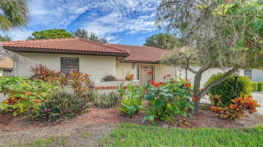 Welcome to this tucked-away Single Family retreat home, just 1.2 miles from the crystal-clear waters of Nokomis Beach. This home offers the largest floor plan in this highly desirable, Gated Laurel Hollow Community, with a NEW TILED ROOF (2022), it is MOVE-IN ready and essentially maintenance free. It is a three bedroom, two bath with UPDATED huge kitchen, soft close cabinetry, Granite countertops, stainless steel appliances, with a breakfast bar or extra seating for all your entertaining. This home has NO CDD and a LOW HOA. The primary bedroom is equipped with an exterior door to screened lanai, sizable walk-in closet and separate sinks in the primary bath. You'll love the Florida Room for extra TV watching, and the three-door glass slider leading to the extended lanai where there's plenty of room for all your backyard fun! The lot is approximately 10,343 square feet and is in a residential (condominium) community neighborhood of 93 homes with mature landscaping, nature preserves, a heated community pool, cabana with a remodeled full kitchen (available to reserve) fishing from a well-stocked pond, and is pet friendly! Zoned for A-rated schools, it also is in close proximity to shopping. Publix and Aldi's for groceries, as well as pharmacies, The Legacy Trail, downtown Venice, public golf courses, and is located just over three miles away from the new Sarasota Memorial Hospital. You can make this beautiful retreat your own today! Call for an Appointment!