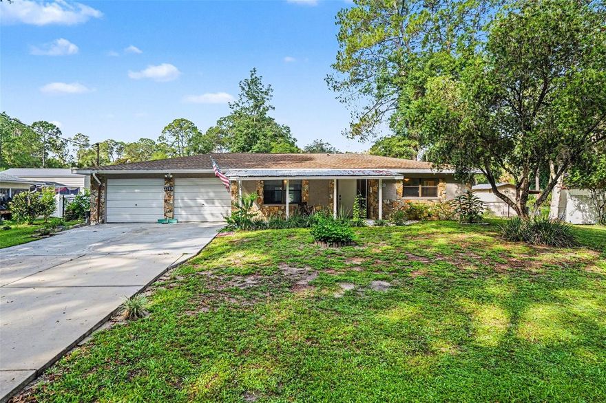 Charming single family home nestled in the heart of Homosassa that's been updated with new luxury vinyl (LPV) flooring throughout the main living areas and new carpet in the bedrooms. This nearly 1,300-square-foot home comfortably features three bedrooms and two full bathrooms with ceiling fans in each bedroom.  The heart of the home is the spacious kitchen with new (2022) stainless steel LG "smart" appliances (Refrigerator, Stove, and Dishwasher). The home is situated on a beautiful shaded lot of over a quarter of an acre, and has a two car garage. The sellers are motivated!!
