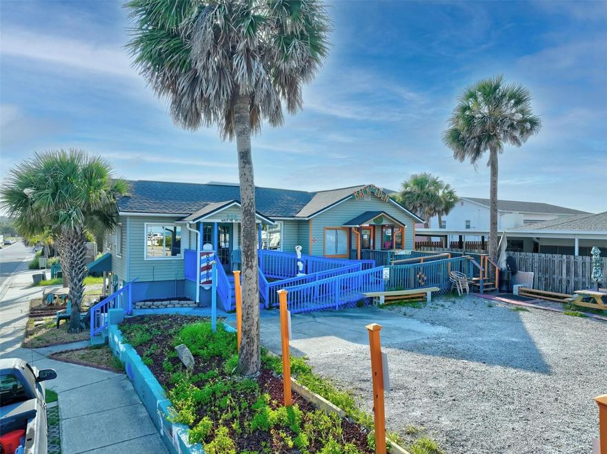 Welcome to a prime commercial property in the heart of downtown Flagler Beach! This exceptional property offers a fantastic blend of opportunities, featuring a thriving barbershop, a charming café, and not one, but two distinct Airbnb units. The property boasts unique features including a generous front parking area with six convenient spots, and an additional spacious oversize lot, providing ample room for further expansion.

What sets this property apart is its strategic location, a mere two blocks away from the stunning oceanfront. Nestled within the downtown CRA corridor, this property holds special zoning privileges, making it a Flagler Beach  with incredible potential. With parking available throughout the year, this property ensures ease of access for patrons and guests alike. Don't miss the chance to own a piece of downtown Flagler Beach's thriving business scene and capitalize on the charm of this unique, multi-faceted property!