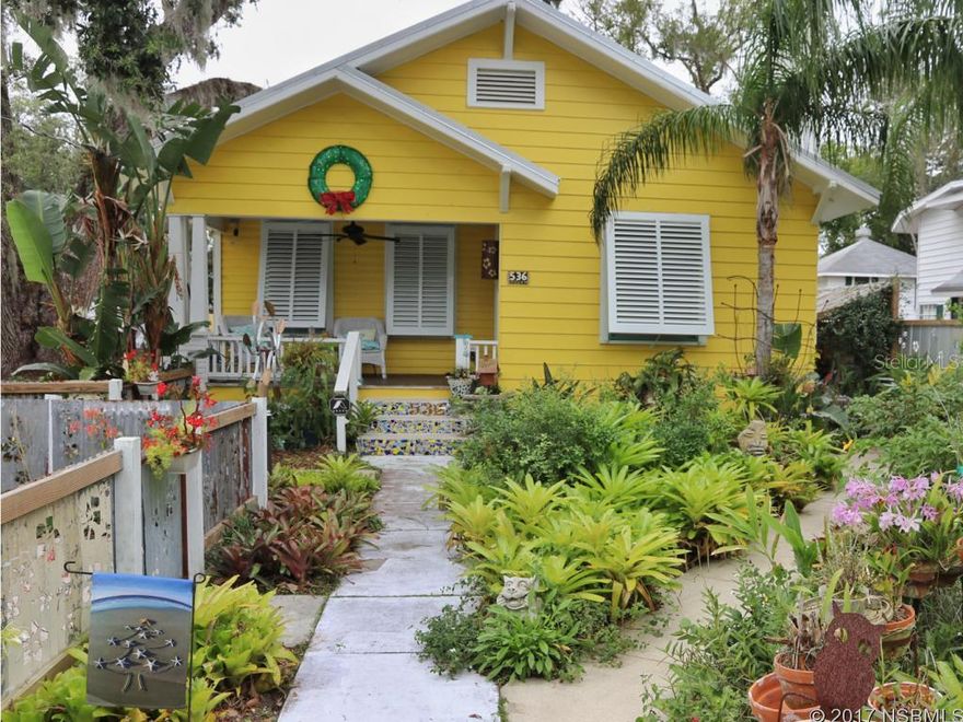 MUST SEE INSIDE This Arts and Crafts Original cottage was 1926 and the addition by the artist/owner more than doubled the size of the home in 2011. Looks from the street are deceptive. The original entry from the covered porch is the living/dining room with a gas fireplace and hidden TV in the mantle and it flows into the new addition with 3 bedrooms - 3 baths,  to a vaulted ceiling kitchen with cooking island with rare Bud Gilbert artist designed concrete poured counters in the kitchen and baths. From the kitchen and master bedroom suite in the back, open onto a huge deck with a sunken Hot Springs spa tub and outdoor shower. The entire yard is privately fenced with the artist's own metal cut out designer fencing. There is a 3 car detached garage/workshop behind the main home and a furnished manufactured full guest house behind the garage with 1 bedroom and bath kitchen efficiency and a covered porch set on the back of the lot so not visible from the main home. The guest house has a separate entry and parking. There are so many special touches this home is one that must be seen to appreciate. You'll love this lot with grandaddy oak trees, nice homes and neighbors on both sides in the much desired mid-town area one block off of Riverside drive close to Canal Street shopping, restaurants and events. ;Water: City