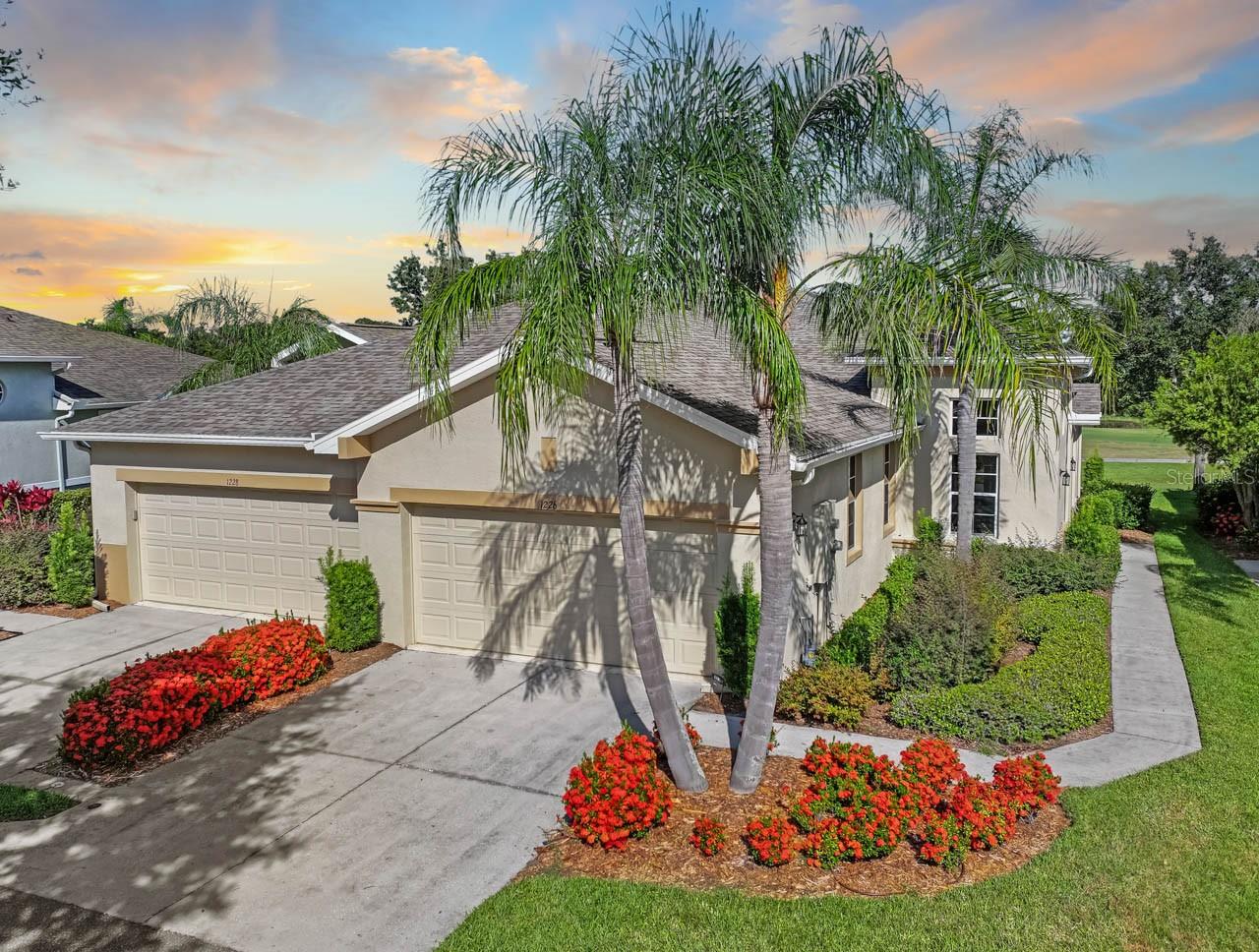 Come to Kings Point and enjoy the carefree lifestyle. This lovely home has large FL Room overlooking a view of the golf course and water. There are 3 bedrooms one is great for a home office. A large eat in kitchen that overlooks the great room. This home is located on a quiet street close to the South Entrance. Electric Stove, Microwave, Dishwasher, Refrigerator, Washer, Water Heater and AC have been recently replaced. The amenities are too many to mention all of them but the N Club has an 850 seat theatre, many card and function rooms available to residents as well as cafe service light breakfast and lunch. The S. Club has a full service bar and casual dining as well as card and entertainment space. There are 6 pools, many pickleball courts, tennis, and corn hole. The 2020 Center is full service spa and fitness center with many classes offered weekly. There is golf available thru Clublink. What are you waiting for begin living the carefree lifestyle in the sunshine.