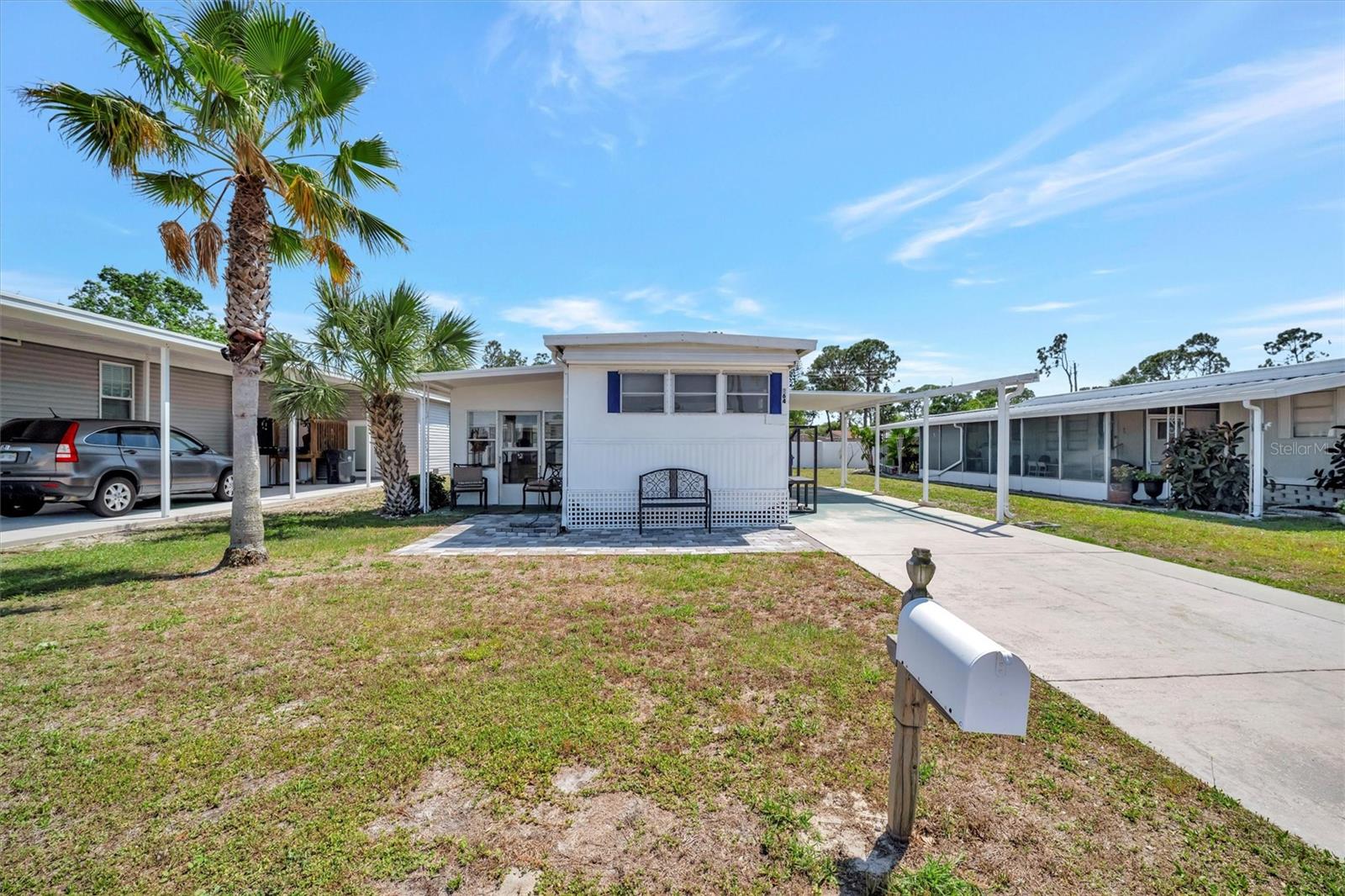 Caribbean Isles Residential Cooperative is a highly desired community to live in. This a single wide home with lots of charm. Nice eat in Kitchen and fully furnished for the single or couple looking for that Snowbird paradise. Has a large Primary Bedroom. The HVAC is near new.
Caribbean Isles is a VERY Active 55+ community. From Shuffleboard and Bocce Ball to Corn Hole and Horseshoes. We welcome Golf Carts and several times a year we gather and decorate for Parades. The Clubhouse is used for Dances, Games, Dinners and more. In the Clubhouse we have a well-stocked Library and a large Craft Room. The Game Room has 3 Billiard Tables, 2 Poker Tables, a Bar Shuffleboard with 2 Dart Boards. Don't miss this opportunity. Don't miss this opportunity.