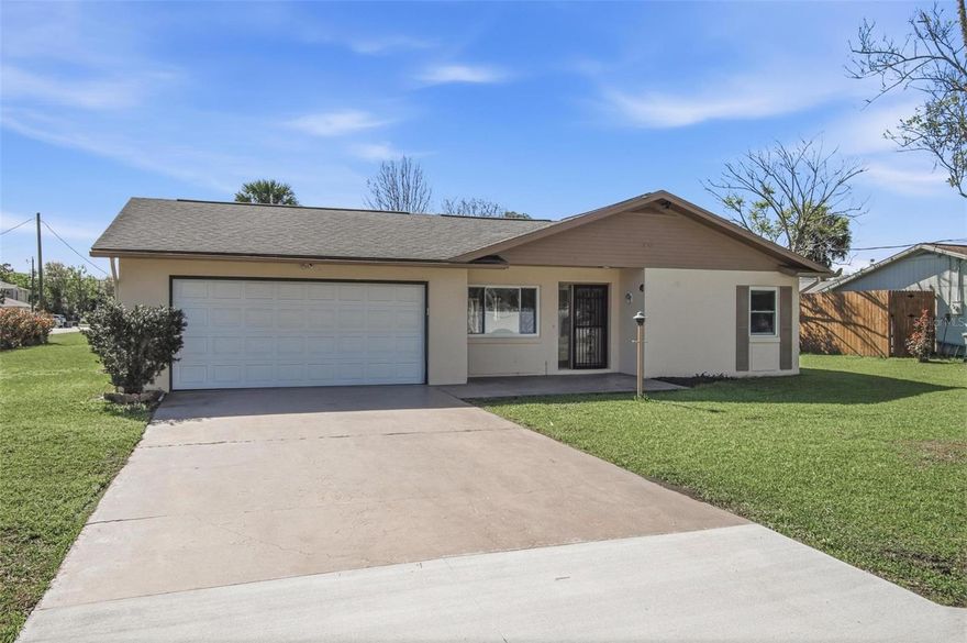 Awesome opportunity to own a solid home by ITT. This Jasmine floor plan offers a spacious split floor plan with 3 bedrooms and 2 bathrooms. Enjoy a huge Florida Room to add more space to gather for movie night or crafts. Updated cabinets and countertops with eating bar. Large laundry room with washer and dryer. Fresh paint inside and out. Huge corner lot. New roof 2020, new AC 2015,new water heater 2014.
Bring your first time homebuyers or investors. Close to the interstate I-95, 30 minutes to St. Augustine and only 15 minuets to Flagler beach.
Just a day trip to Orlando's attractions.