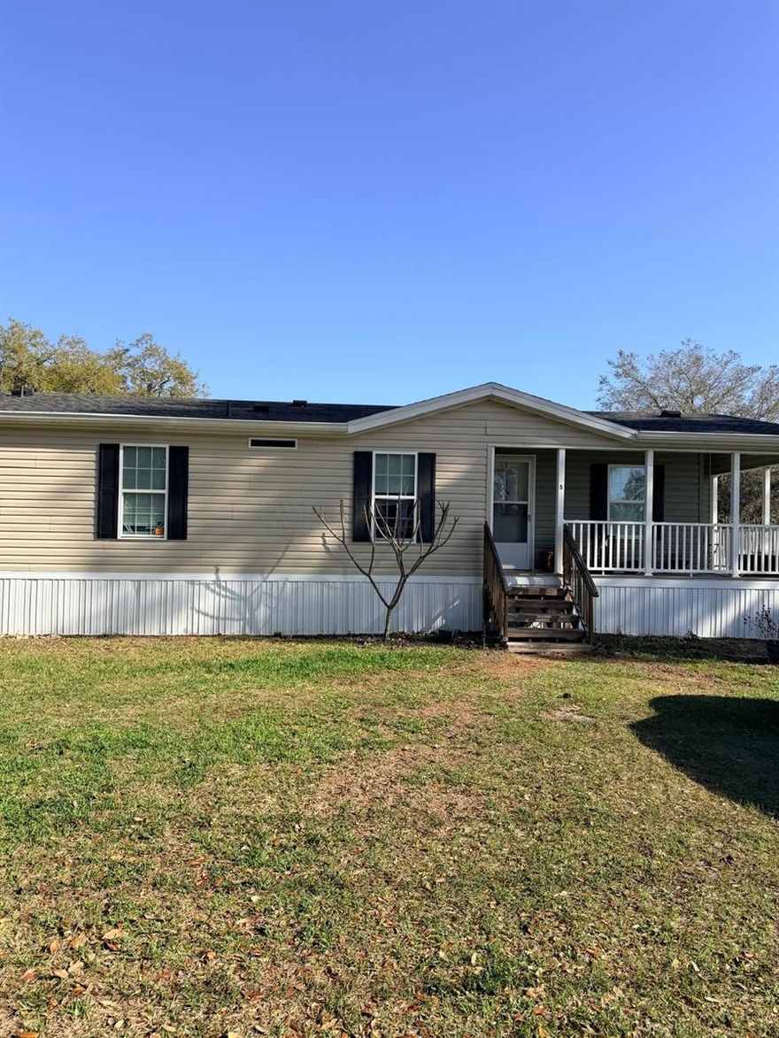 Step into comfort and style with this beautifully maintained 2017 Myranda Homes manufactured home, offering 3 bedrooms and 2 full bathrooms across a spacious 28’ x 56’ layout. Designed with both functionality and charm in mind, this home features an inviting island kitchen highlighted by a stunning stacked stone accent—perfect for cooking, entertaining, and gathering with family and friends.

Enjoy natural light throughout the home, enhanced by elegant plantation-style shutters that add both character and privacy. Recent updates include a brand-new roof (2025), giving peace of mind for years to come. The home is also equipped with gutters and downspouts for added durability and convenience.

Relax outdoors on the welcoming L-shaped porch—an ideal space for morning coffee or evening unwinding.

This is a home-only sale, offering flexibility to move the home to your own land, or you may choose to keep it in its current location with an affordable lot rent of just $280/month.

A perfect blend of comfort, style, and value—don’t miss this opportunity!