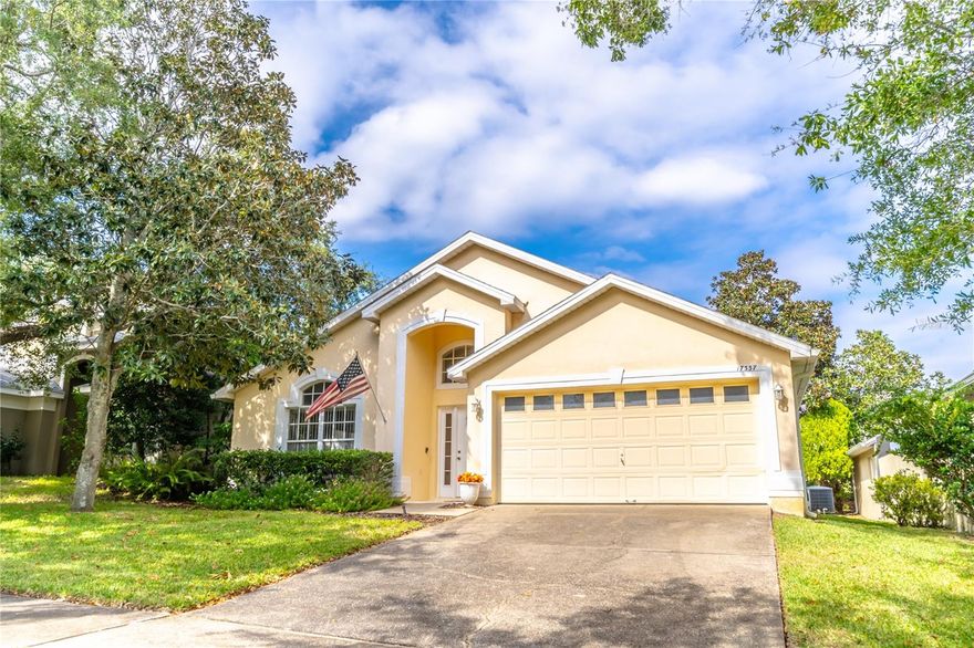 **GUARD GATED MAGNOLIA POINTE**  **LOCATION -- LOCATION -- LOCATION**  **OPEN FLOOR PLAN**  **ONE STORY**  **THREE BEDROOMS PLUS LARGE OFFICE/DEN SPACE** **ORIGINAL OWNER**  **PRIVATE EXTENDED FULLY SCREENED PATIO LANAI**  Welcome to this beautiful move-in ready home in Clermont’s coveted & GUARD GATED Magnolia Pointe located on the shores of Johns Lake.  Offered for the first time by the original owner, this home has been lovingly cared for and meticulously maintained.  Fantastic & FLEXIBLE floor plan with large open living spaces & tons of natural light throughout.  The kitchen is fully open to the family room and features solid wood cabinets, lots of counter space including a large center island and an additional office/desk area.  Brand new luxury vinyl flooring added to family room in 2022.  The beautiful extended master suite is connected to the 4th bedroom offering flexibility for office/workspace, workout area, den, library…the options are endless!  Seller will offer credit to enclose space as a completely separate 4th bedroom if needed/desired.  Large master bathroom includes separate double sink vanities, soaking tub and walk-in shower.  Live the FLORIDA lifestyle outdoors in the extended and fully screened backyard lanai -- complete with your very own koi pond and waterfall -- enjoy peace, privacy & serenity each & every day.  This amazing community features incredible amenities and value in the HOA including 24-hour guard gated security, walking/bike paths throughout, pool, playground, park, tennis courts & waterfront fishing access…all for approximately $180 per month.  This home is located just steps from the community pool…directly down the street, only eight (8) homes away!  The PERFECT location -- nestled centrally between Clermont & Winter Garden -- just minutes from the FL Turnpike entrance with easy direct connection to anywhere in Central Florida & beyond.  Extremely close to shopping, dining, medical and all other conveniences -- including Clermont’s BRAND NEW COSTCO!  Seller is prepared for a QUICK "pre-holiday season" closing if desired. Also available to purchase FULLY FURNISHED if desired.  WELCOME HOME!