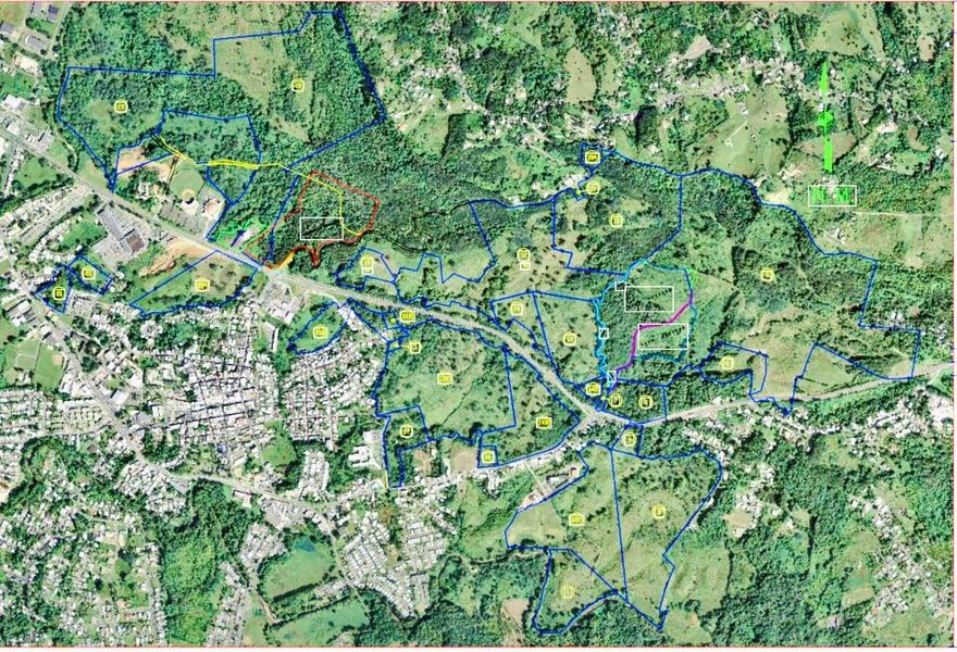 One of a kind opportunity ! Own one of the largest farms for sale in Puerto Rico: over 673 acres ideal for a solar farm, mixed use or agriculture among other possible uses. This huge farm, is composed of about 30 individual parcels and farms all adjacent except for a few. It used to be the second largest sugarcane plantation in Puerto Rico, and it’s a beautiful green area filled with flat and rolling hills, which is basically all rented. A substantial part of these different parcels is on either side of Road #111, right in the middle of the town of San Sebastian which makes it very accessible, while another large part of the farms is in the rolling exuberant outskirts. This amazing property also has abundant water as some of the farms are right next to and along different rivers such as the Rio Culebrinas, Rio Guatemala y Quebrada Los Mendez. A real jewel!