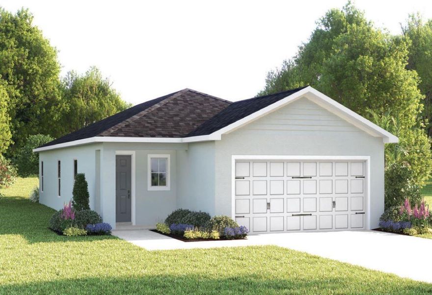 Pre-Construction. To be built. Welcome to Touchstone in Lakeland, FL! Picture coming home to a peaceful neighborhood designed for comfort, connection, and everyday ease. Whether you're splashing in the community pool, relaxing in the shaded cabana, or letting the kids burn off energy at the playground, Touchstone makes it easy to enjoy downtime close to home. Touchstone puts you moments from Lakeland’s best conveniences and attractions. You’ll enjoy quick access to US Hwy 98, making errands, work, and weekend outings a breeze. Choose from our line of open-concept floorplans, including both one- and two-story options. Each home features professionally curated interior finishes—like granite kitchen countertops and included appliances (yes, even refrigerator and washer/dryer!)—so personalizing your space is simple and stress-free. Some floorplans even offer a loft or flex room you can shape into a playroom, office, homework zone, or anything your family needs. The Coral single-family villa was made for main-level living. A convenient 2-car garage leads through the laundry room into the wide-open floor plan. Here, a formal dining space overlooks the gourmet kitchen. Friends will sit at the extra large center island as you cook up a culinary masterpiece. Then, enjoy indoor or outdoor fun in the impressive great or on the gorgeous lanai. 2 spacious bedrooms and a full bath provide privacy and comfort, while your stunning owner’s suite offers endless style, with its huge walk-in closet and double vanities. Come see why The Coral is the complete package. All Ryan Homes now include WIFI-enabled garage opener and Ecobee thermostat. **Closing cost assistance is available with use of Builder’s affiliated lender**. DISCLAIMER: Prices, financing, promotion, and offers subject to change without notice. Offer valid on new sales only. See Community Sales and Marketing Representative for details. Promotions cannot be combined with any other offer. All uploaded photos are stock photos of this floor plan. Actual home may differ from photos.