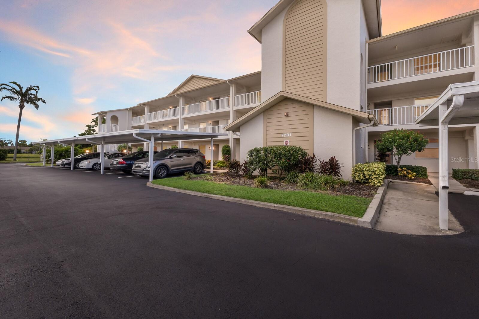 Welcome to this beautifully furnished first-floor condo located in the desirable 55+ community of Country Village. Convenience begins right at your front door with an assigned carport just steps away. Inside, the home impresses with a recently renovated kitchen featuring new cabinetry, stainless steel appliances, stylish countertops, a spacious breakfast bar, and a pantry closet for extra storage. The open floorplan creates a seamless flow throughout the main living areas, perfect for both everyday living and entertaining. The primary suite offers a private retreat with its ensuite bathroom and walk-in closet, while the split bedroom layout ensures privacy for guests, complete with a full guest bath nearby.
An enclosed sunroom overlooks the lush, landscaped grounds, offering a peaceful space to relax year-round. Residents of Country Village enjoy an active lifestyle with a wealth of amenities, including a clubhouse, heated pool and spa, shuffleboard courts, exercise facilities, pool tables, a library, bingo nights, outdoor grilling areas, and a full calendar of social activities. Pet lovers will appreciate that one small pet up to 30 pounds is welcome.
Ideally situated in West Bradenton, this condo places you minutes from everyday conveniences—restaurants, shopping, medical facilities, airports, and major highways—while also being close to the area’s best attractions. World-famous beaches including Anna Maria Island, Siesta Key, and Lido Beach are all within easy reach, along with St. Armand’s Circle, Lakewood Ranch, and professional sports venues. For a day trip, Orlando, Disney, and Sanibel Island are approximately 90 minutes away. Whether you’re looking to soak up sunsets on the Gulf of Mexico, enjoy boating, kayaking, or simply relax by the pool, this condo offers the best of Florida living at an incredible value. This is truly a must-see for anyone seeking a move-in ready home with resort-style amenities in a prime location.