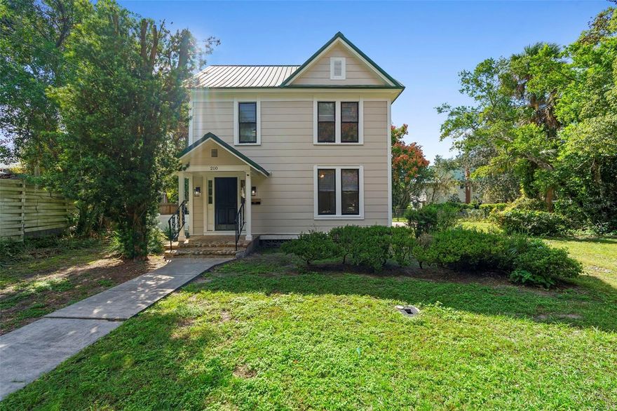 Welcome to this beautifully updated historic home nestled in the heart of DeLand, just two short blocks from Stetson University and a vibrant mix of shops and restaurants. With three bedrooms, two bathrooms and a bonus room, this residence offers a rare blend of character, comfort, and versatility. Enjoy the ease of main floor living with a spacious primary bedroom, bonus room, fully updated kitchen, Florida room and an updated bathroom.
The upper level features two additional bedrooms, bathroom, a cozy family room, and a kitchenette.  The second floor has a separate exterior entrance that can be used for access to the second floor or unlock an interior door and allow access to the first floor.  The second floor has the flexibility for multi-family home, guests or extended family, with the added convenance of a separate laundry closet for your guests. From the preserved architectural touches to the refreshed kitchen and bathrooms, this home honors its heritage while embracing today’s lifestyle. Whether you're walking to campus, grabbing coffee downtown, or exploring local boutiques, everything you need is just around the corner. The home updates include all new appliances, new washer and dryer, new plumbing, new electrical, new paint inside and out, all wood floors sanded and re-stained, cleaned AC ducts, and more. Call today for a showing.