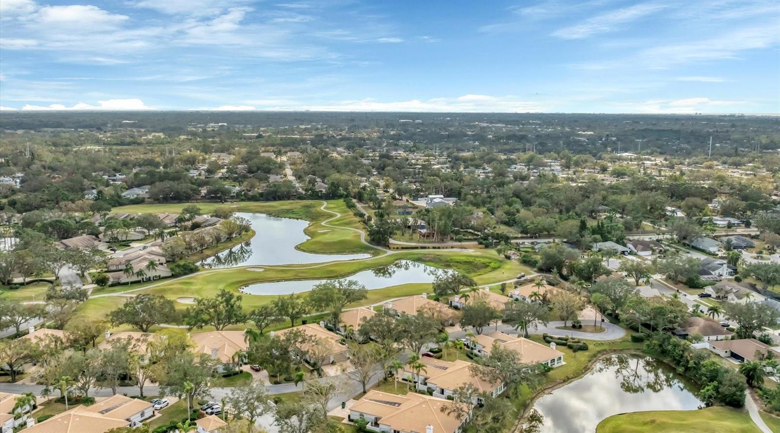 Sweeping golf course views with ideal southeastern exposure in the desirable Highlands section of The Meadows, a tranquil oasis just 15 minutes from downtown. Chatsworth Greene is the premier villa enclave of its kind. Mature landscaping, ample rooms, natural light, high ceilings with tray in the great room, and walls of windows bring in stunning golf course views. Retreat to the primary suite featuring a walk-in closet, separate dual sinks and soaking tub. The relaxing lanai is ideal for enjoying quiet mornings and entertaining friends. All adorned by sweeping golf course views with ideal southeastern exposure, a block to the heated pool and spa, and a short ride to all the fun The Meadows has to offer. A five-star location on 1,600 park-like acres, The Meadows is a resort lifestyle community 15 minutes from downtown. Residents enjoy 14 miles of biking and hiking trails, fun-filled activities, a fitness center, a Junior Olympic pool, pickleball courts, dining venues, pay-to-play three 18-hole golf courses and a top-notch tennis complex. Its prime location places you near award-winning beaches, remarkable arts and culture, Nathan Benderson Park, the upcoming Mote SEA Aquarium, Sarasota Orchestra, Whole Foods, Trader Joe’s and The Mall at University Town Center, a world-class shopping, entertainment and dining destination. A fabulous Florida lifestyle awaits! 2019 air-conditioning system, 2008 tile roof, above flood plain in zone X. Being sold furnished.