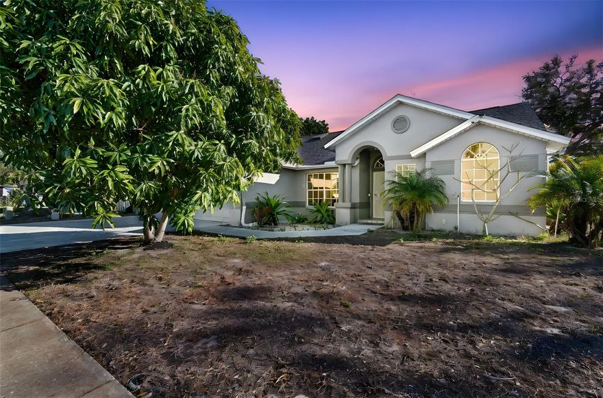 Move-in-ready 3BR/2BA pool home in a gated community near the Anclote River and Pinellas beaches. Spacious open floor plan with brand-new flooring and fresh interior paint throughout. Cozy fireplace adds warmth for cool winter evenings. Enjoy outdoor living with a screened saltwater pool enclosure, perfect for entertaining, plus a fully fenced yard ideal for pets and play. Major updates include a 2022 roof. Primary bathroom features a new vanity. Secure gated entrance, great location, and easy Florida living—schedule your showing today.