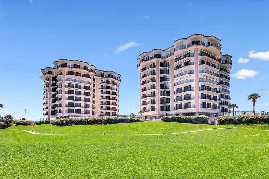 Premier 2nd floor DIRECT WATERFRONT intracoastal unit in Diamond Head rarely offered “6 stack” in the N tower that has been updated and meticulously maintained.  Enjoy both breathtaking sunset views along with expansive views to the Ponce Inlet Lighthouse, dolphin watching and parade of boating entertainment from your “truly private” balcony (no other units/building in your view) along with Diamond Head’s own private marina. Beautifully renovated kitchen featuring stainless appliances, custom crafted white cabinetry, light granite countertops and decorative backsplash. WinDoor "two-tone" sliders and windows new in 2018 (apprx a $30,000 upgrade) and roll down hurricane shutters provide an extra layer of protection and peace of mind for your lock and leave travel. Master suite features en-suite bathroom with double vanity, and walk-in shower while the 2nd bathroom features a deep soaking tub. Close to the beach and the shops, restaurants and bars along Flagler Ave. Unit 206 affords you privacy with spectacular views of the Intracoastal and surrounding waterways. Unit 206 offers spectacular sunset views. Diamond Head Point is a community of 64 residences surrounded by 5 acres of paradise. Tennis & pickleball courts, private off-leash dog park, gorgeous clubhouse, 34-slip marina (boat slips rented or purchased separately), outdoor grills and swimming pool overlooking the marina. Diamond Head Point is undergoing a thorough exterior restoration and painting as well as a redecoration/remodel of the interior lobbies and hallways. All assessments have been paid in full so no surprises. ;Water: City