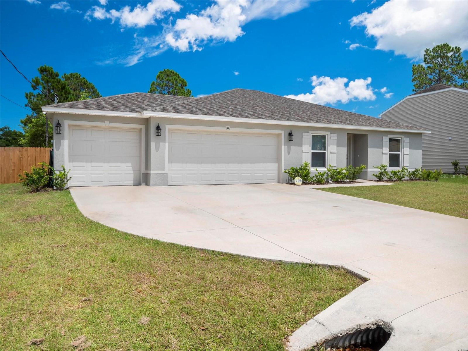 Tour 1
FC301888 11 RUSSKIN LN, PALM COAST, FL 32164
1 / 50
Virtual Tour 1: Click Here
County: Flagler Status: Expired
Subdiv: PALM COAST SEC 32 On Market Date: 06/26/2024
Subdiv/Condo:Not In Subdivision List Price: $329,800
Beds: 4 Year Built: 2022
Baths: 2/0 Special Sale: None
Pool: None ADOM: 183
Property Style: Single Family Residence CDOM: 183
Total Acreage: 0 to less than 1/4 Pets:
Minimum Lease Period: 1-7 Days Max Times per Yr:
Garage: Yes Attch: Yes Spcs: 3 Carport: No Spcs:
Garage/Parking Features:
Assigned Spcs: Heated Area:1,552 SqFt / 144 SqM
LP/SqFt: $212.50 Total Area: 2,211 SqFt / 205 SqM
New Construction: No
Total Annual Assoc Fees: $0.00
Average Monthly Fees: $0.00
Flood Zone Code:x
Holiday Homes Alexander Floor Plan - Better Than New! This 3-year-young home boasts a thoughtfully designed layout with 4 bedrooms, 2 baths, and a spacious 3-car garage. All the little extras you would need to add to a new construction home are already here! Enjoy the convenience of a fully fenced backyard, a shed, and a patio perfect for a fire pit. The home includes modern amenities such stainless steel appliance package, WIFI thermostat, whole house surge protector, and updated lighting. This well thought out split floor plan offers a cabinet packed kitchen which seamlessly opens to the living area, creating an ideal space for entertaining and family gatherings. Sliders lead out to your huge fully fenced back yard, a blank slate for your creativity and gardening skills. Master bedroom offers an en-suite master bath and large walk in closet. The guest bedrooms on the on the opposite side of the house for privacy. In house laundry room for convenance and doubles as a mud room. Large 3 car garage is a hobbyists dream with built-in workbench already in place. All this centrally located in Palm Coast Florida just minutes to shopping, schools, restaurants, I95 and Rt one, 15 minute drive to beautiful Flagler Beach, 30 minutes to Daytona and Saint Augustine. Make your appointment to view this barely lived in home today!