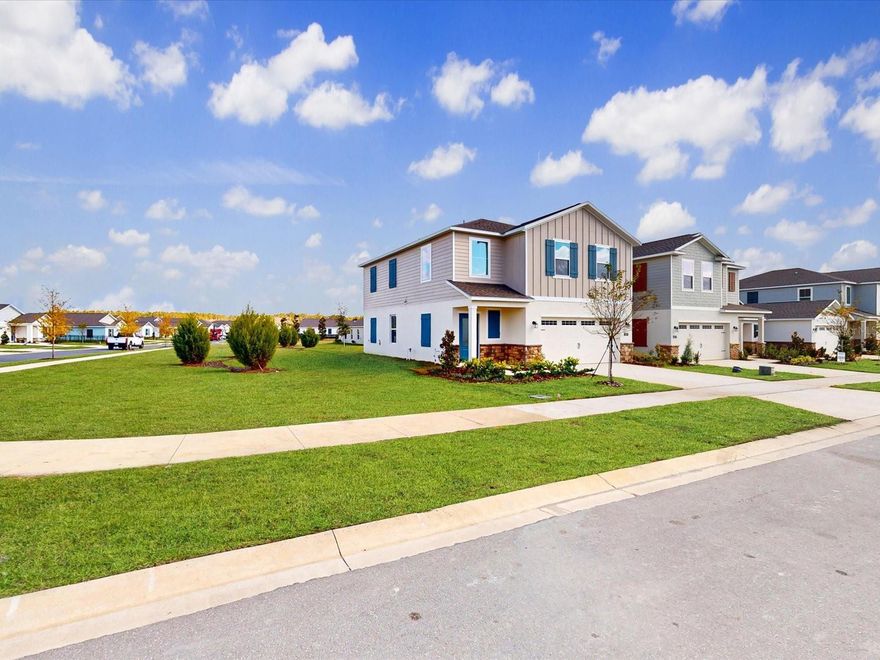 Brand-new Large Two Story, “Corner Lot”, 4-bedroom, 3-bath home with 2-car garage featuring an open layout that connects the kitchen, dining, and family room. The master suite includes an in-suite bath and walk-in closet, while a versatile Loft is perfect for an office, playroom, or Family/TV room. Located in Gum Lake Preserve in Lake Alfred, this new community offers walking trails, playgrounds, picnic areas, a dock, and a boat ramp to Gum Lake. Close to shopping, dining, and major roadways. Don’t wait—this one won’t last! Credit/background checks and renters insurance required. Available for Immediate Move-In!